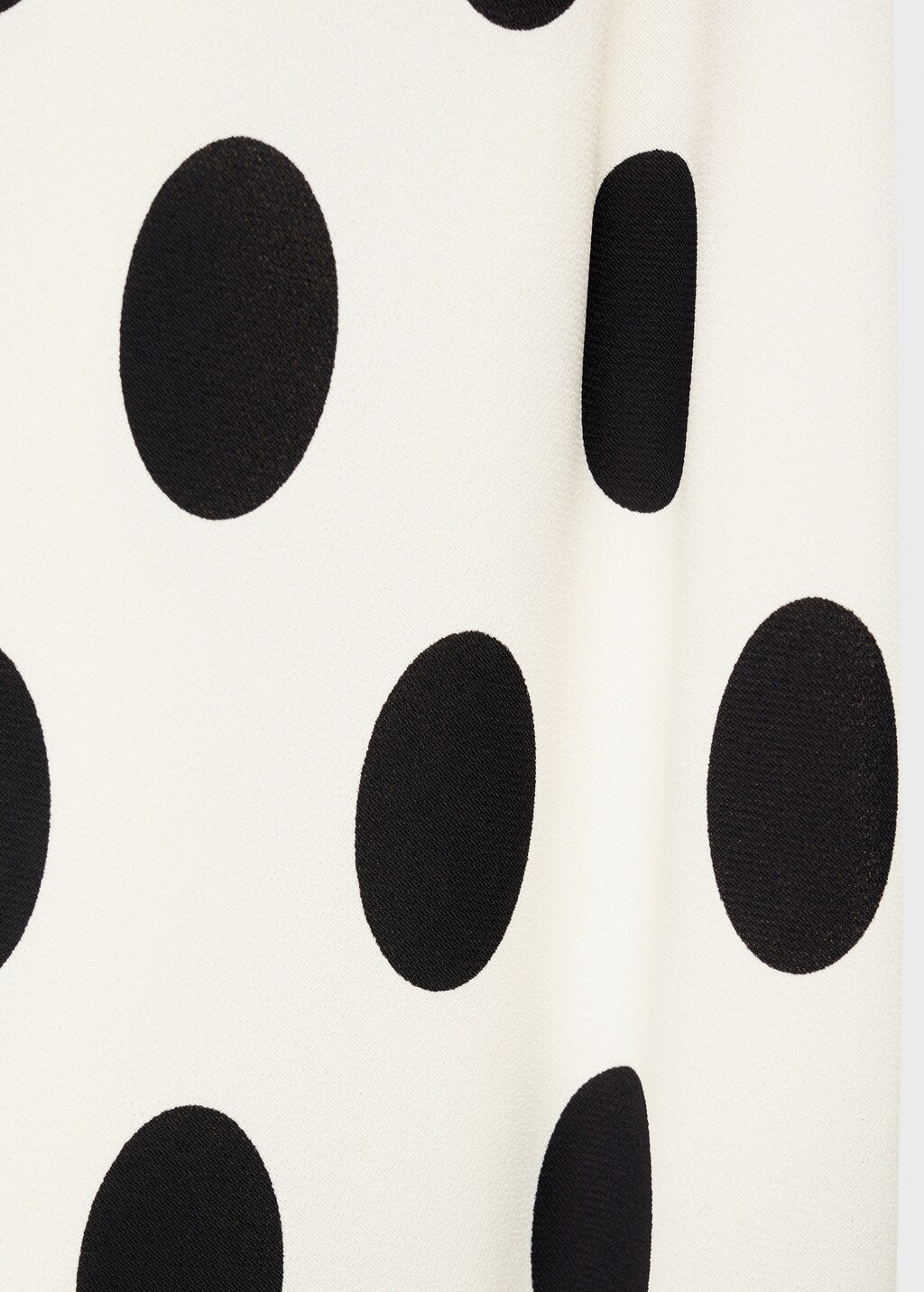 Mango Flared sleeve polka-dot dress