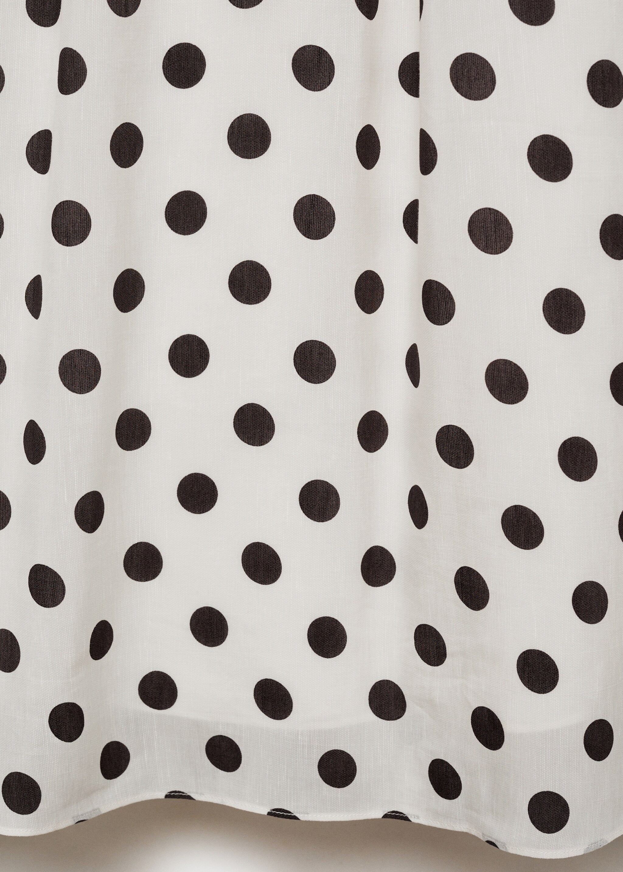 Polka-dot dress with draped body - Details of the article 0