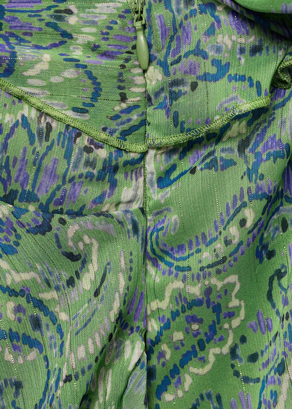 Ruffled printed dress