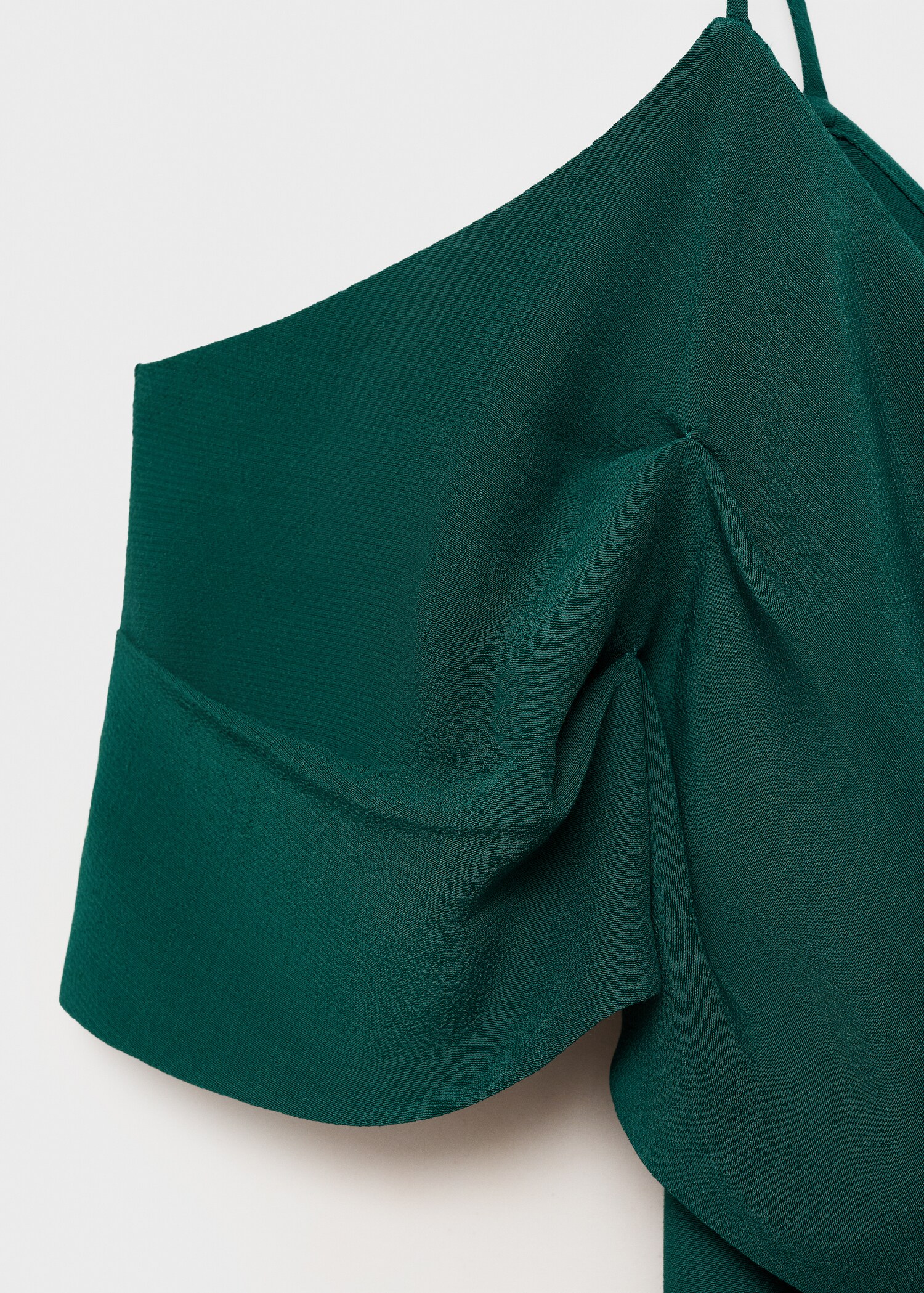 Asymmetrical ruffled chiffon dress - Details of the article 8