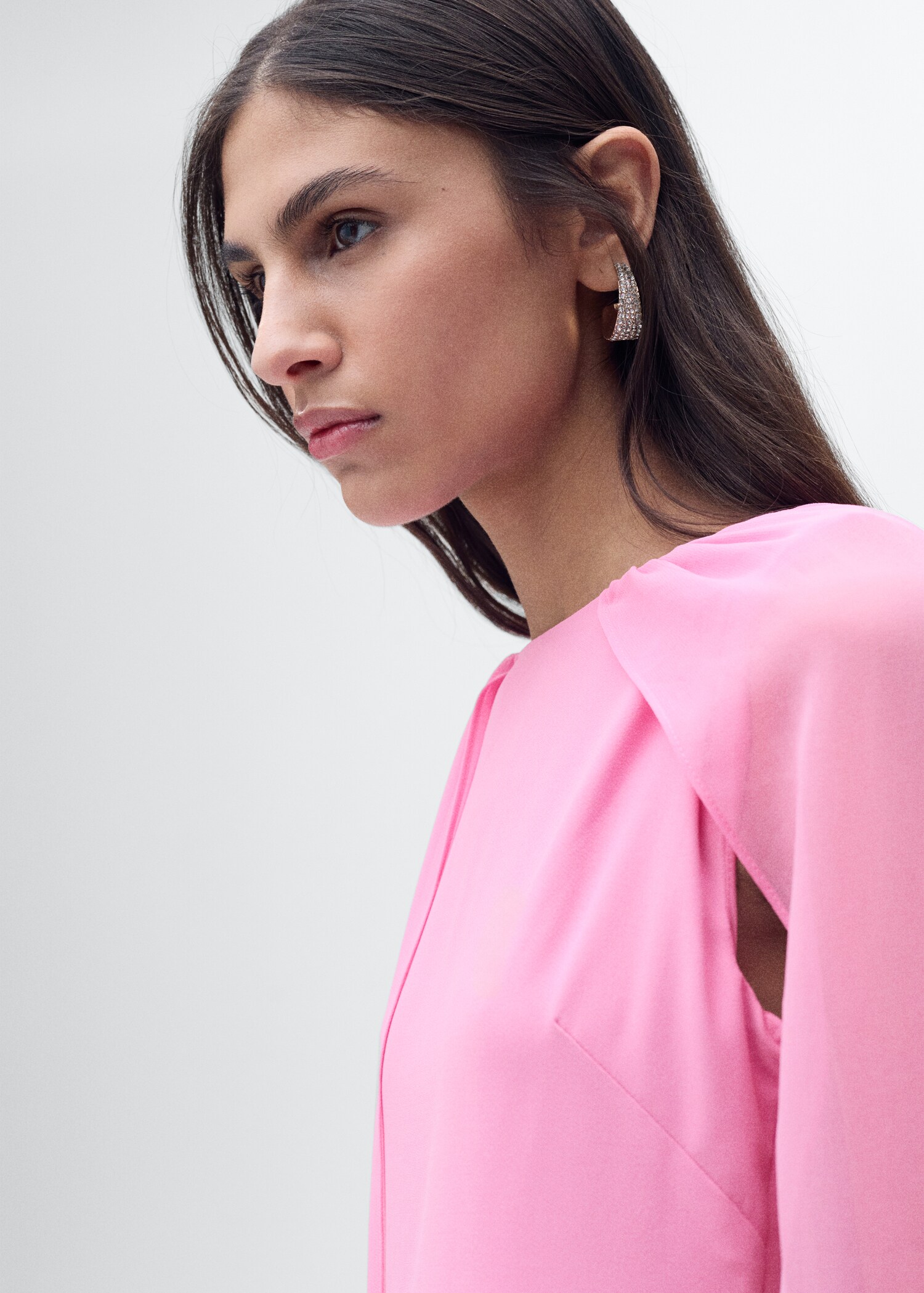 Flared cape dress - Details of the article 1