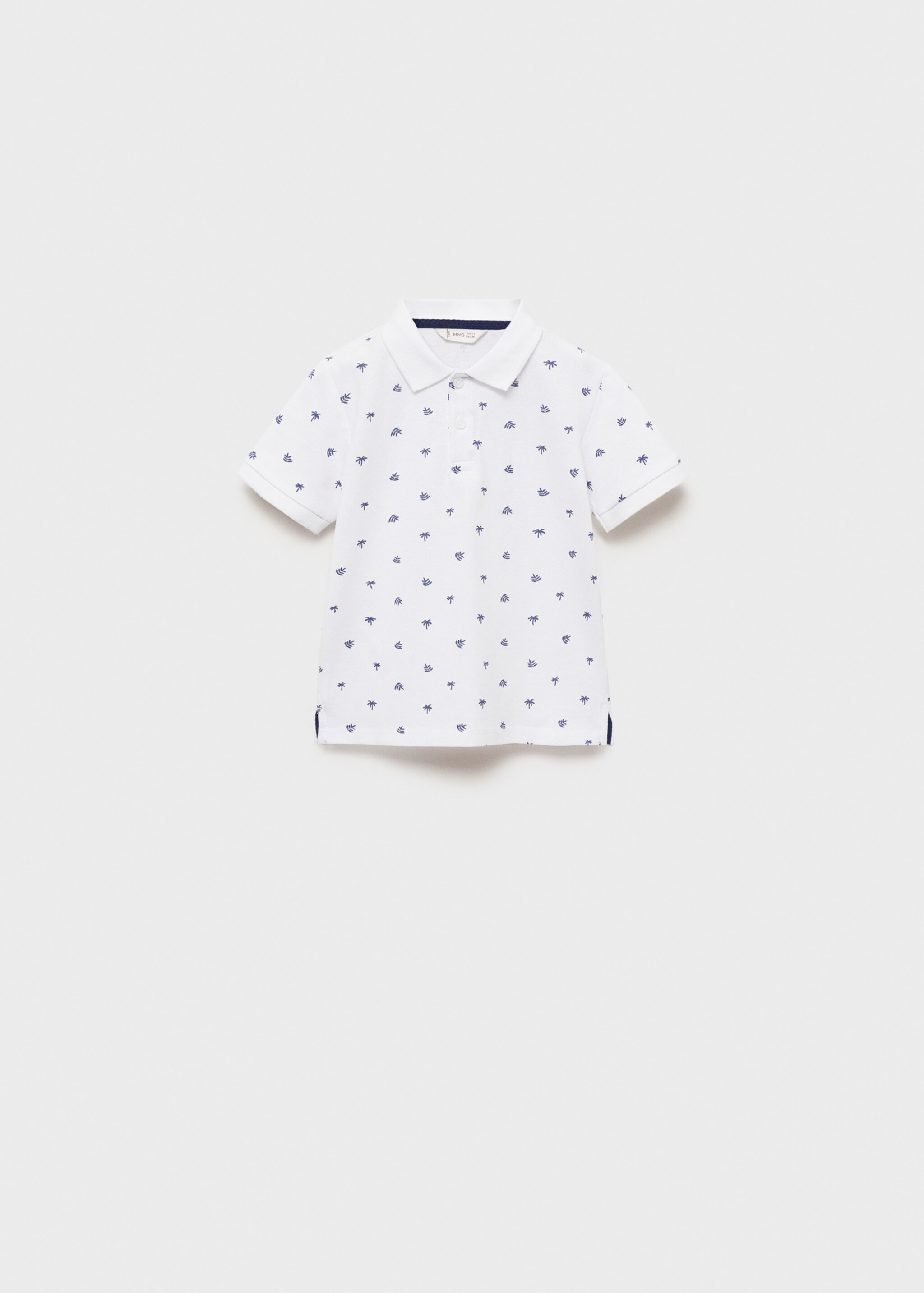 Printed cotton polo shirt - Article without model