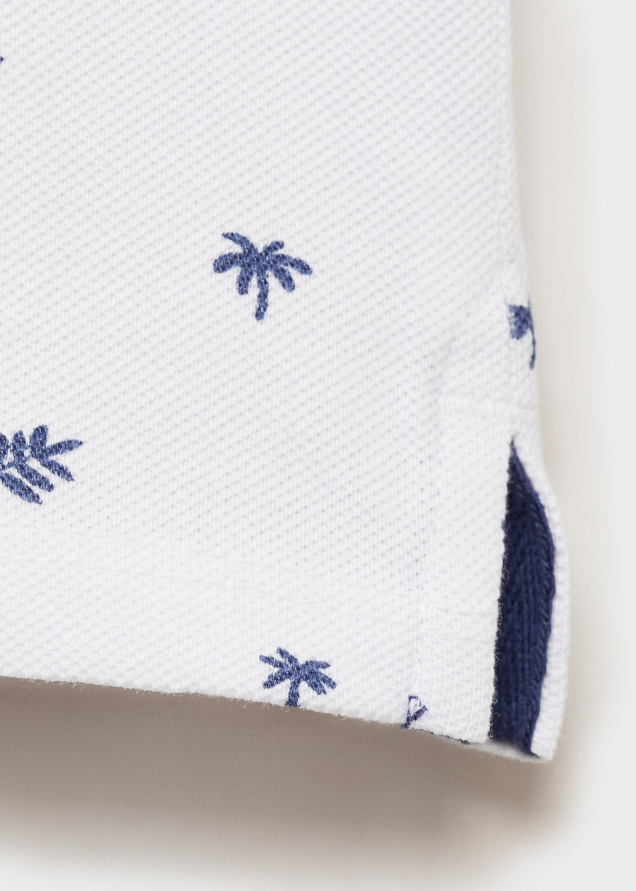 Printed cotton polo shirt - Details of the article 0