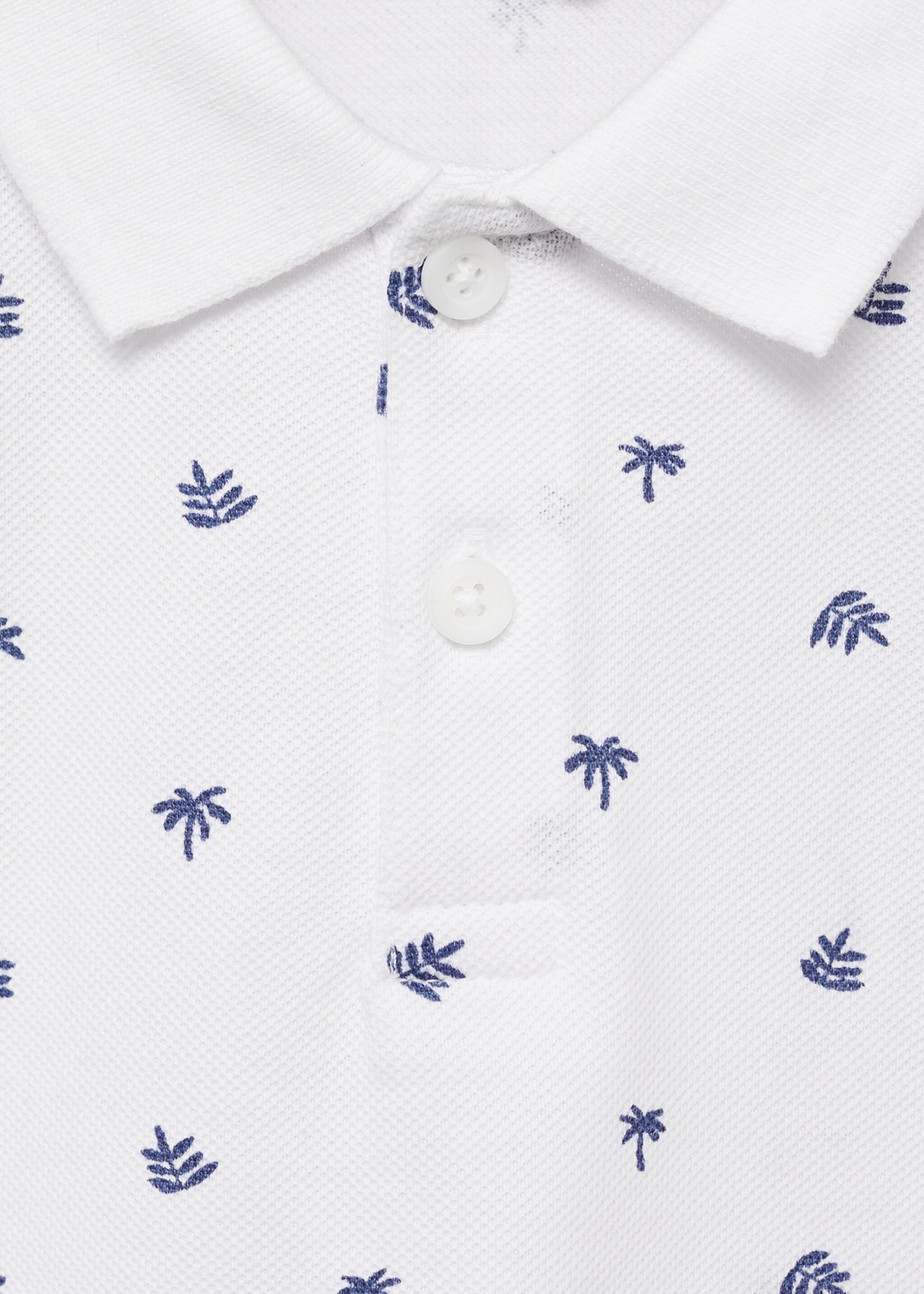 Printed cotton polo shirt - Details of the article 8
