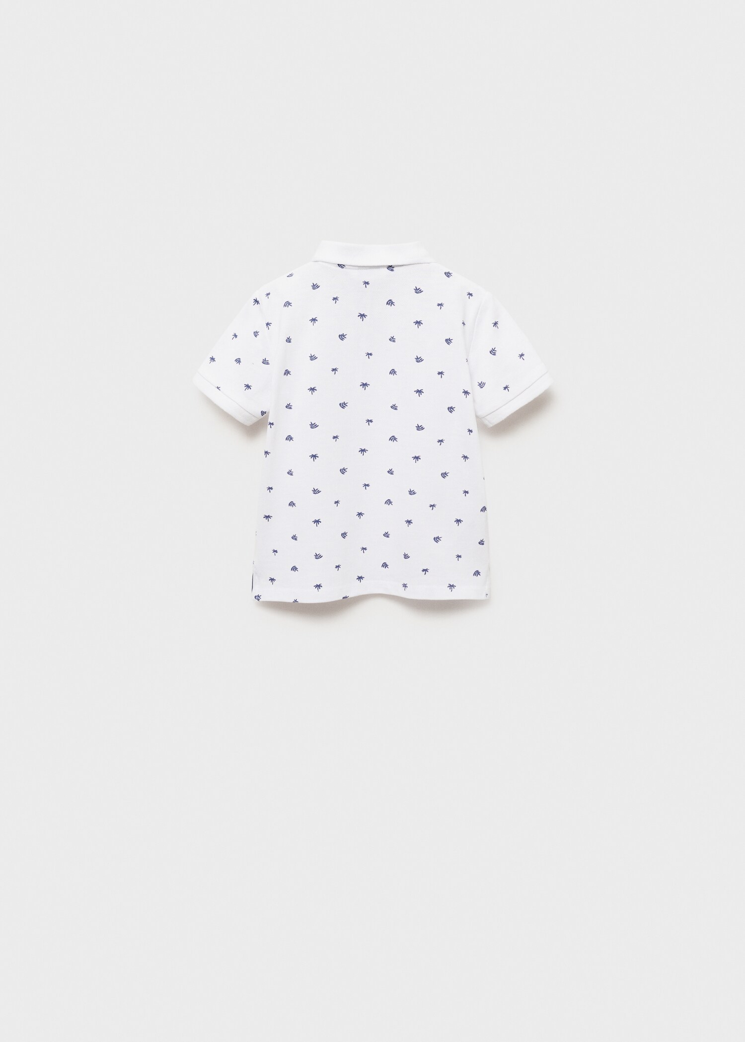 Printed cotton polo shirt - Reverse of the article