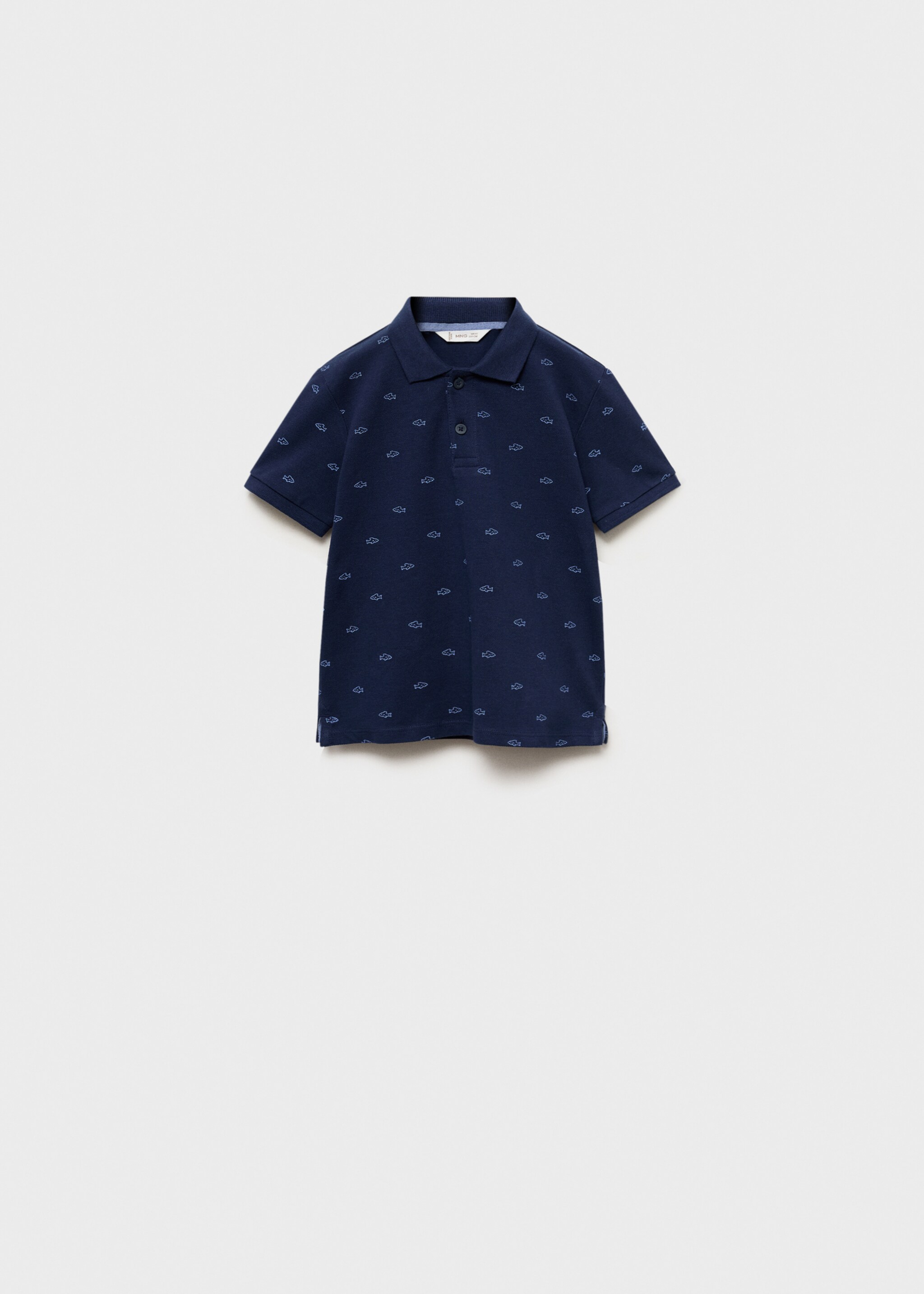 Printed cotton polo shirt - Article without model
