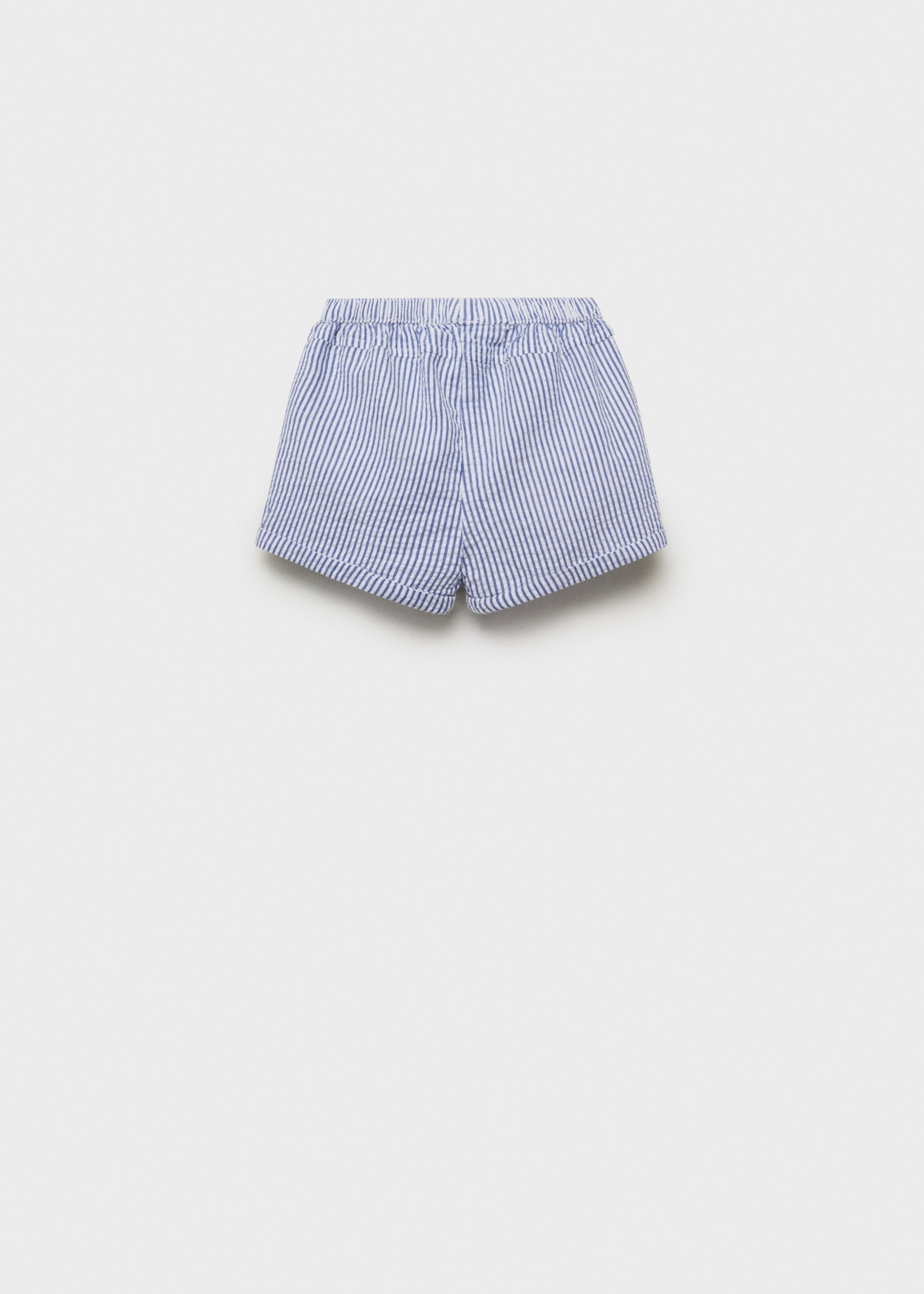 Striped cotton shorts - Reverse of the article