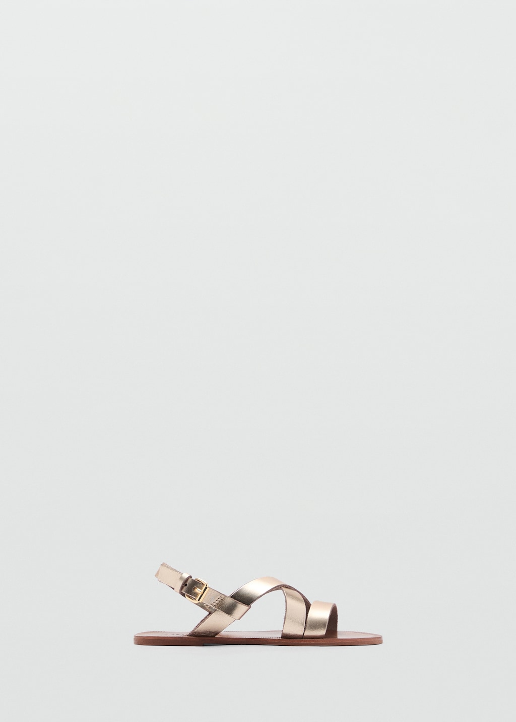 s*y様 正規品　新品　MEDI ENAMEL STRAP THONG SAND Metallic straps sandals - Kids | MANGO USA