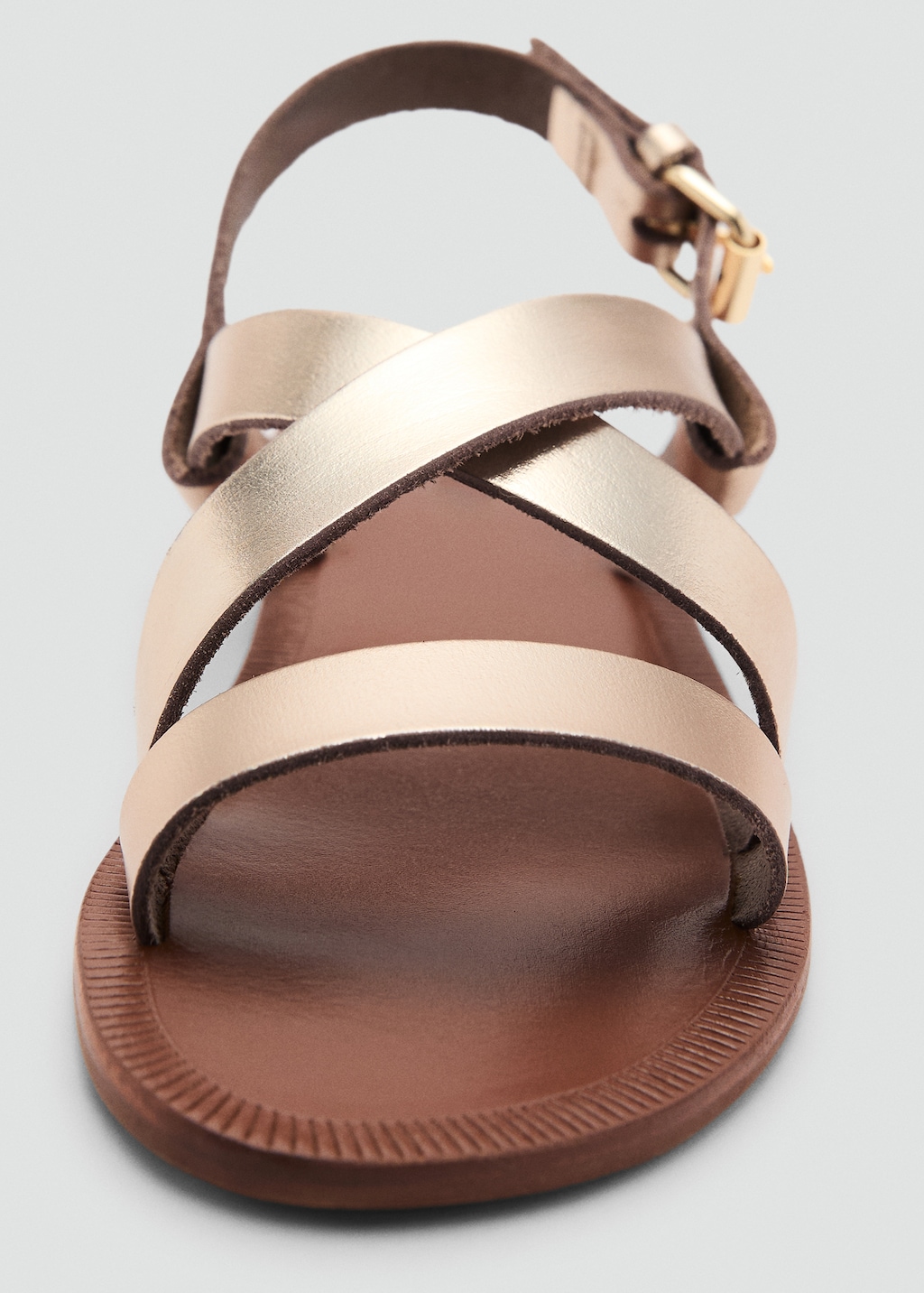 Metallic straps sandals - Kids | MANGO USA
