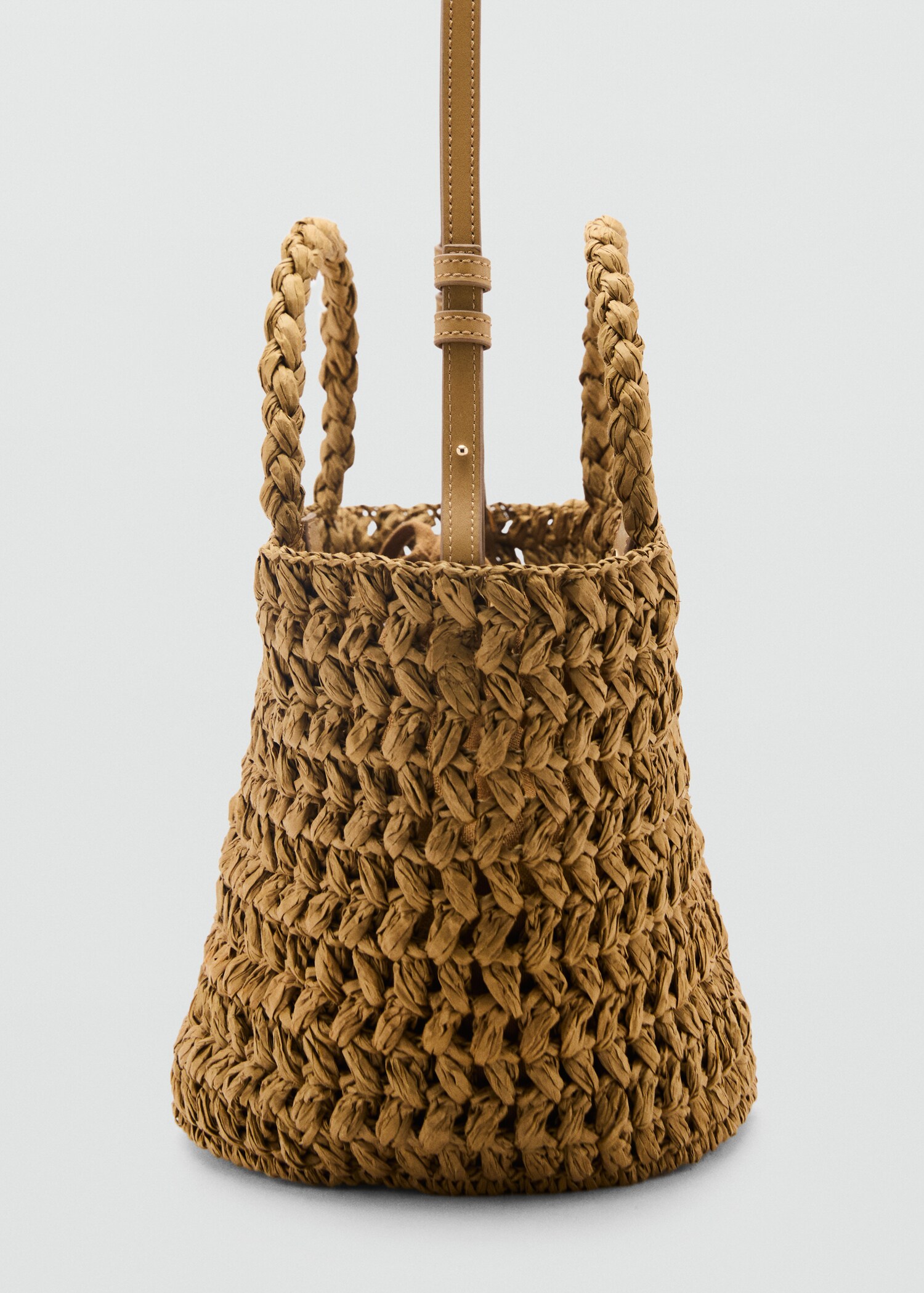 Natural-fibre double-handle bucket bag - Details of the article 2