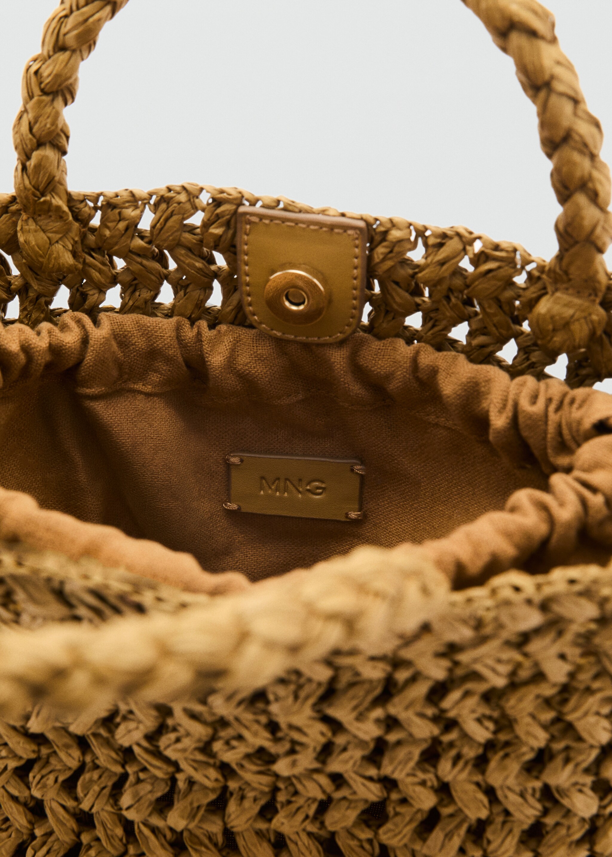 Bolso bucket doble asa fibra natural - Detalle del artículo 3