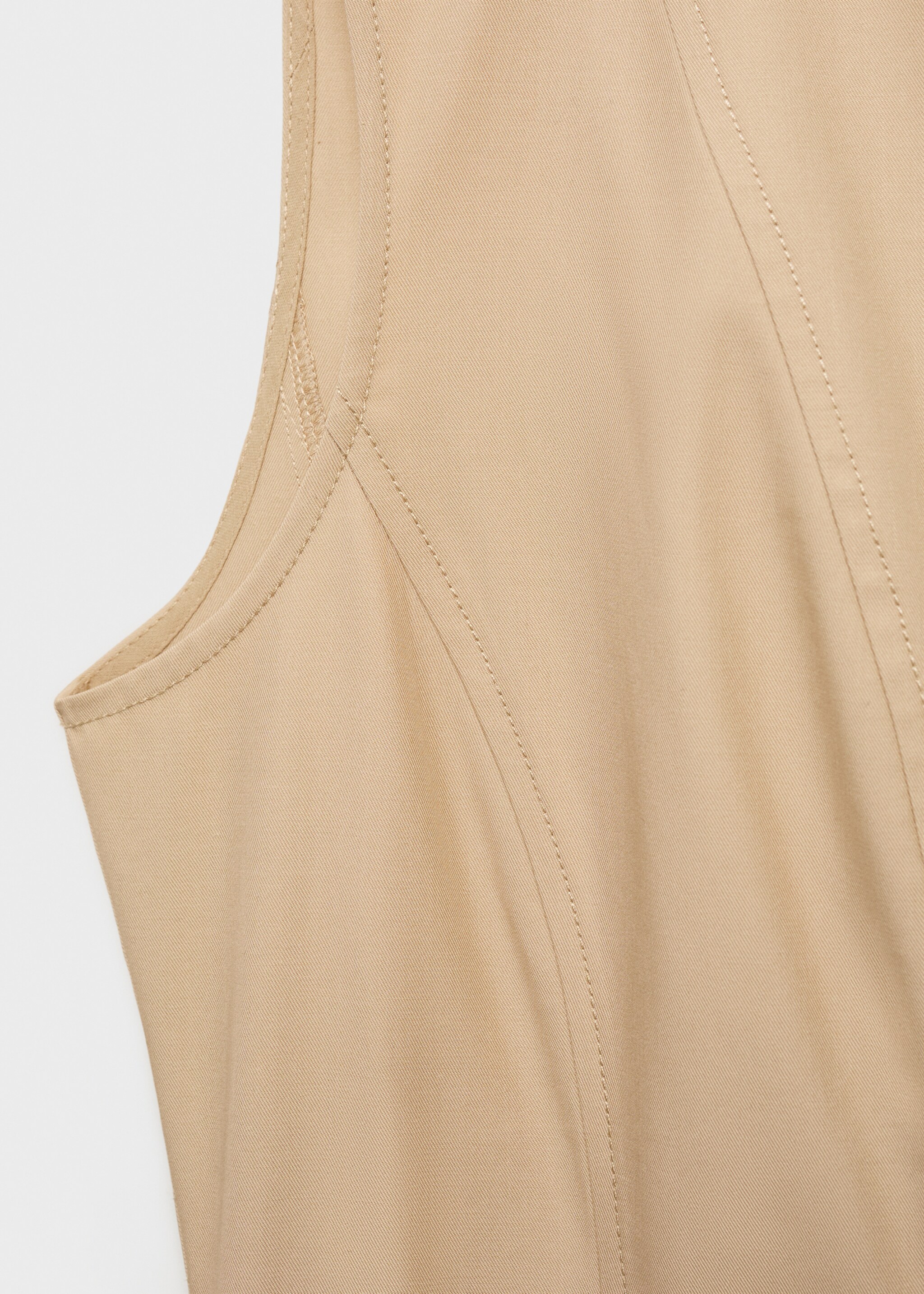 Asymmetrical dress with frayed hem - Details of the article 0