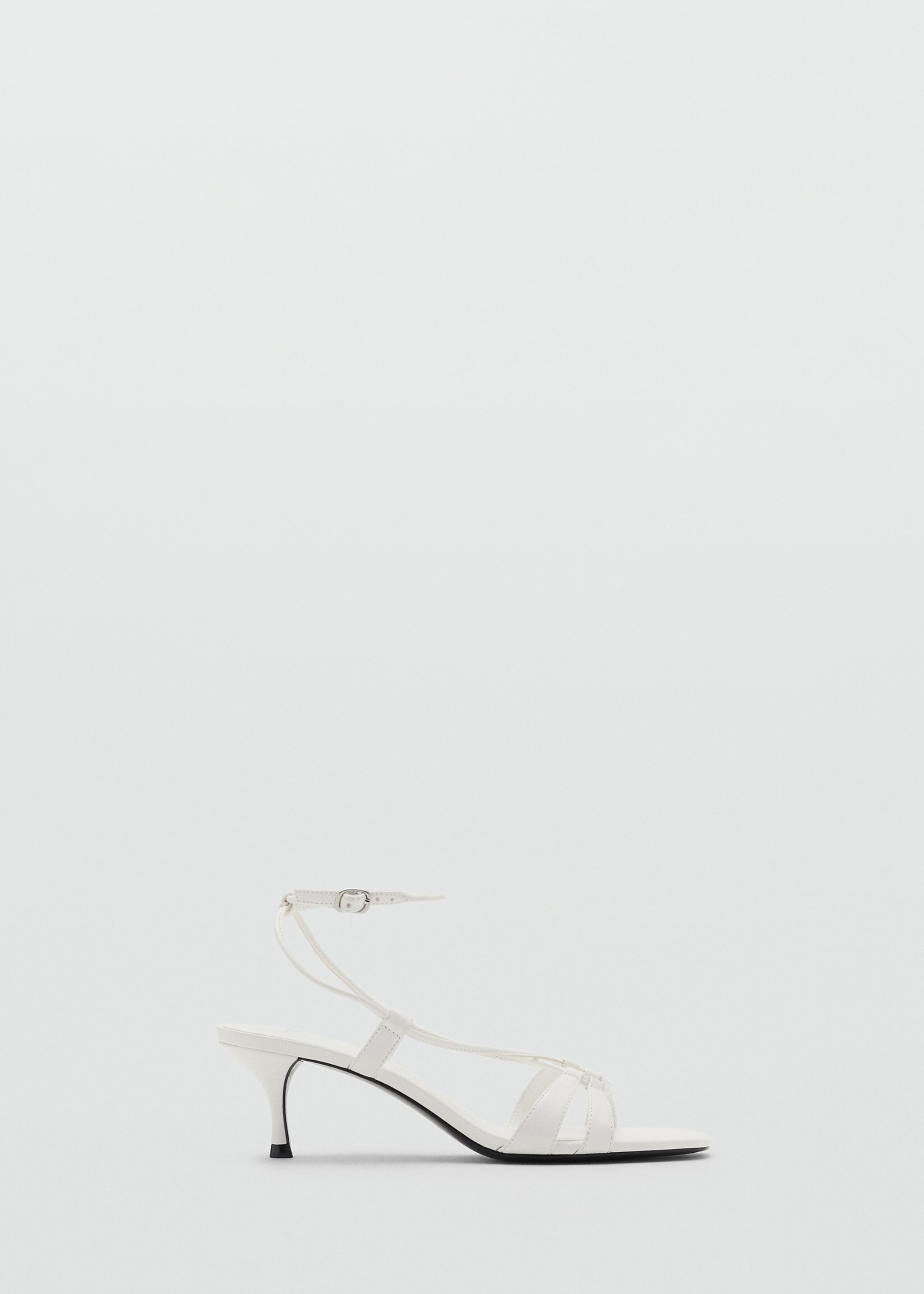 Combined-strap heeled sandals - Article without model