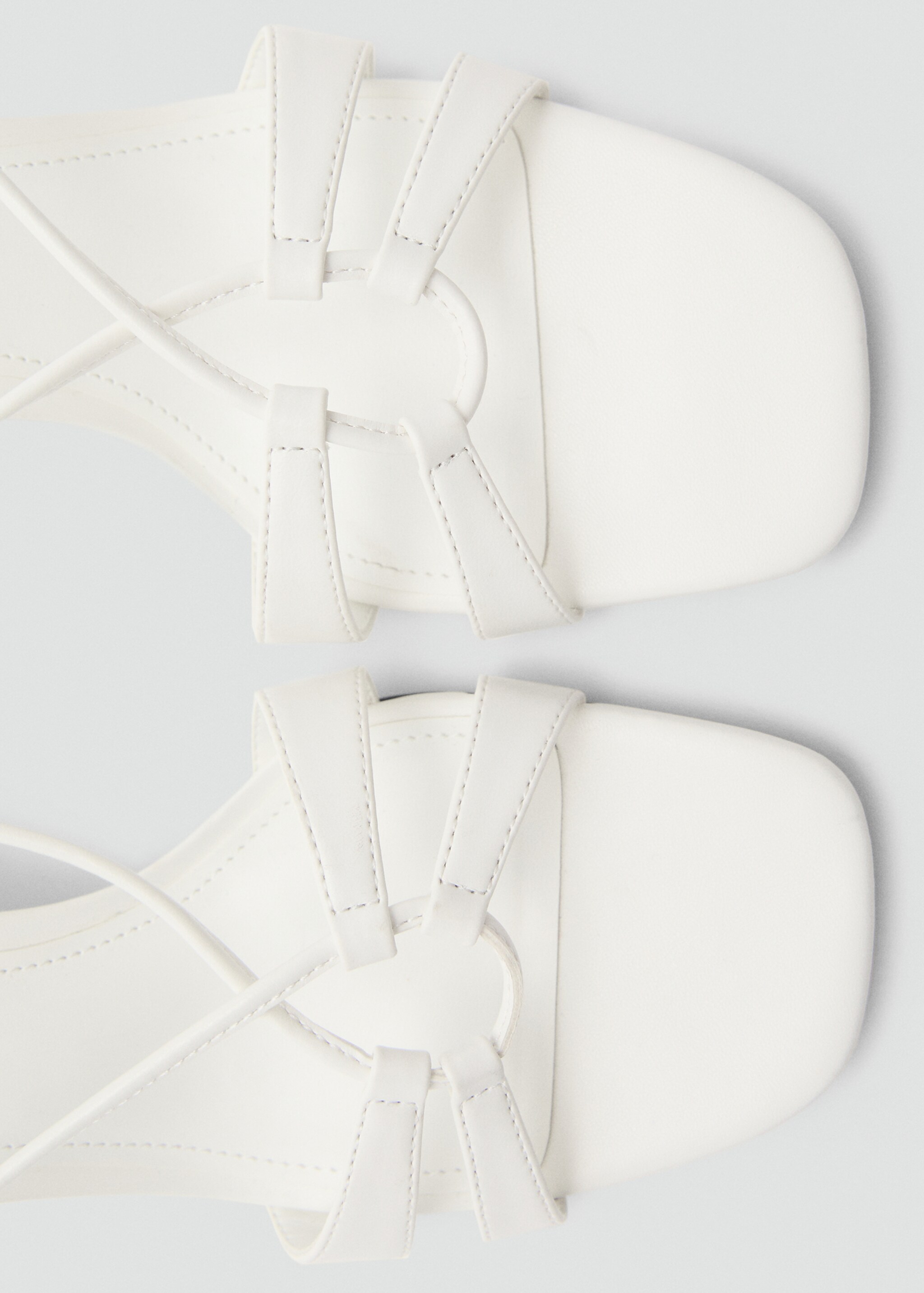 Combined-strap heeled sandals - Details of the article 1