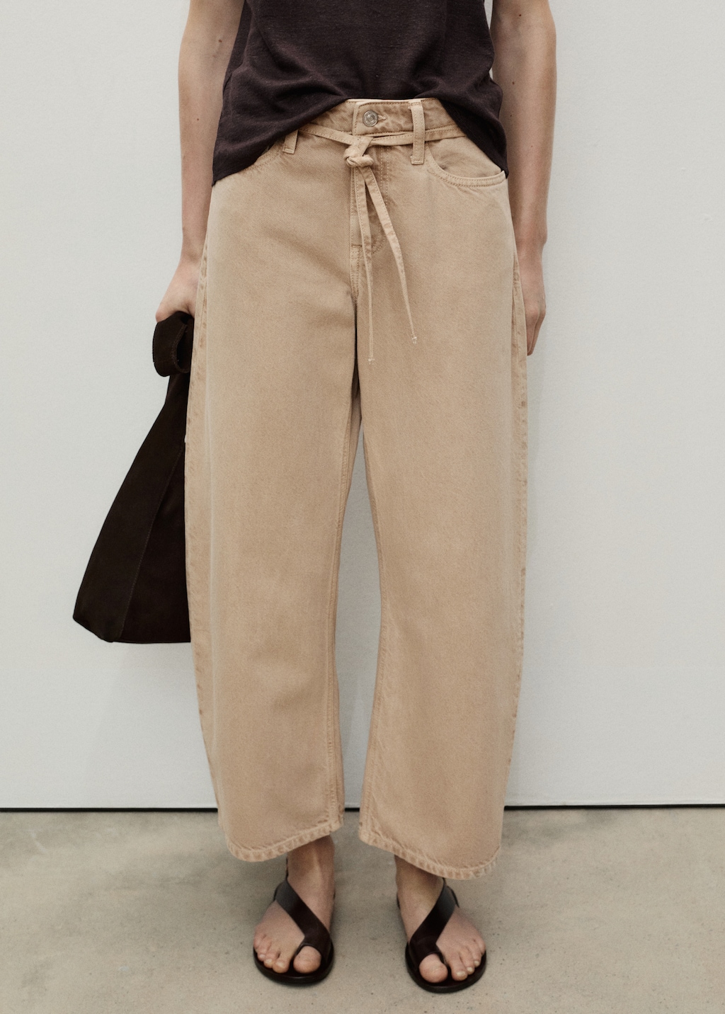 Mango Balloon jeans with belt
