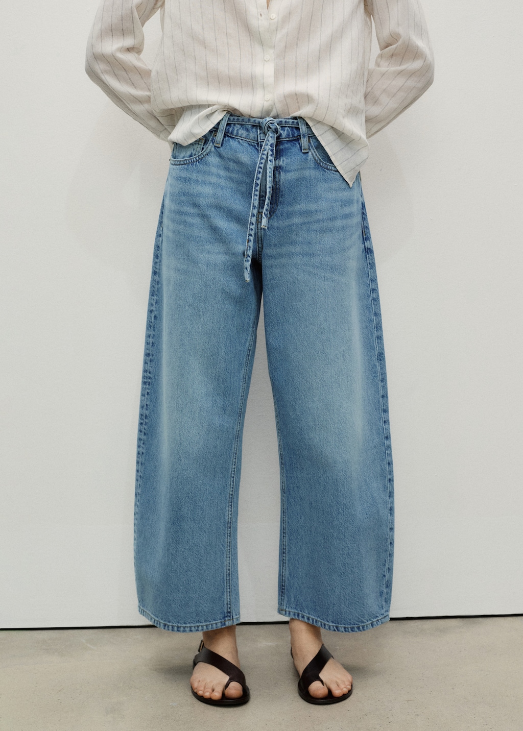 Mango Balloon jeans with belt