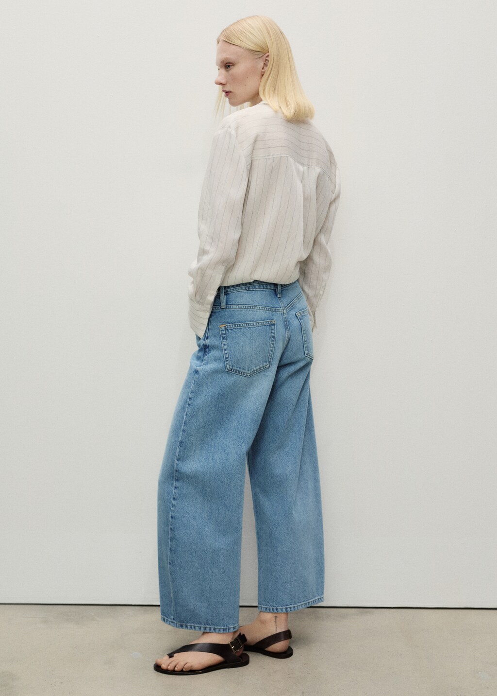Balloon jeans with belt - Women | MANGO USA
