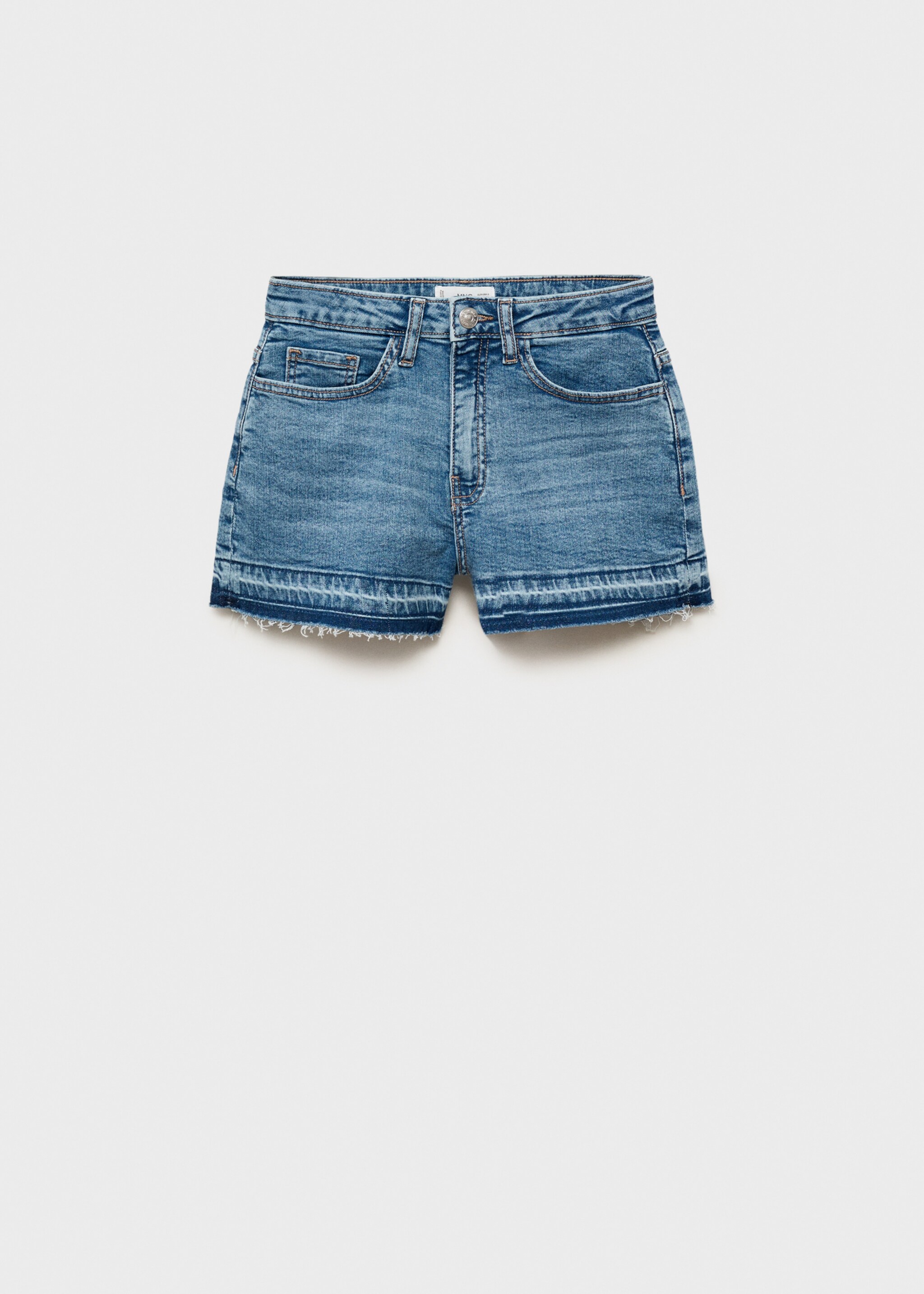 Shorts vaqueros bajo deshilachado - Artículo sin modelo