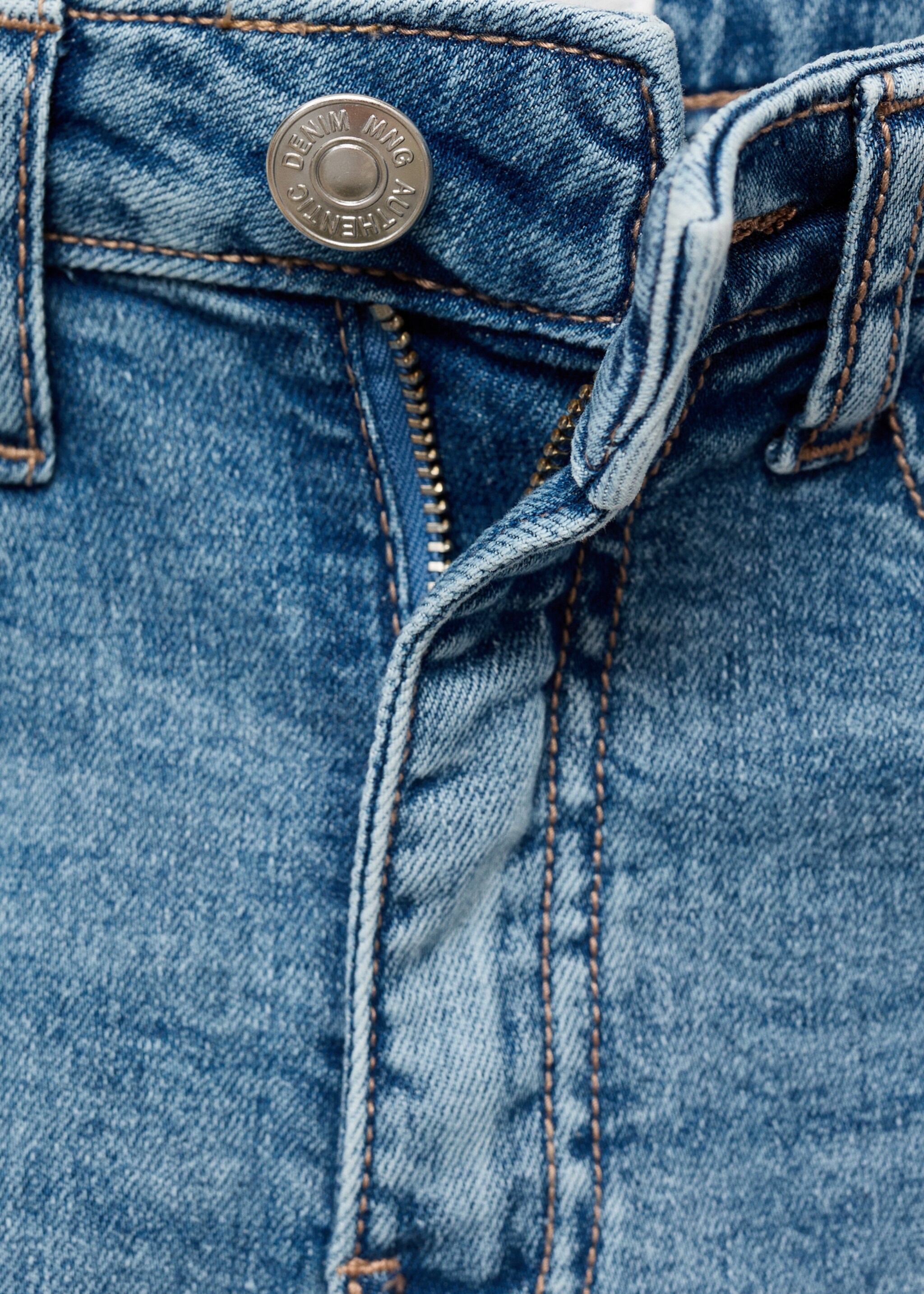 Shorts vaqueros bajo deshilachado - Detalle del artículo 8