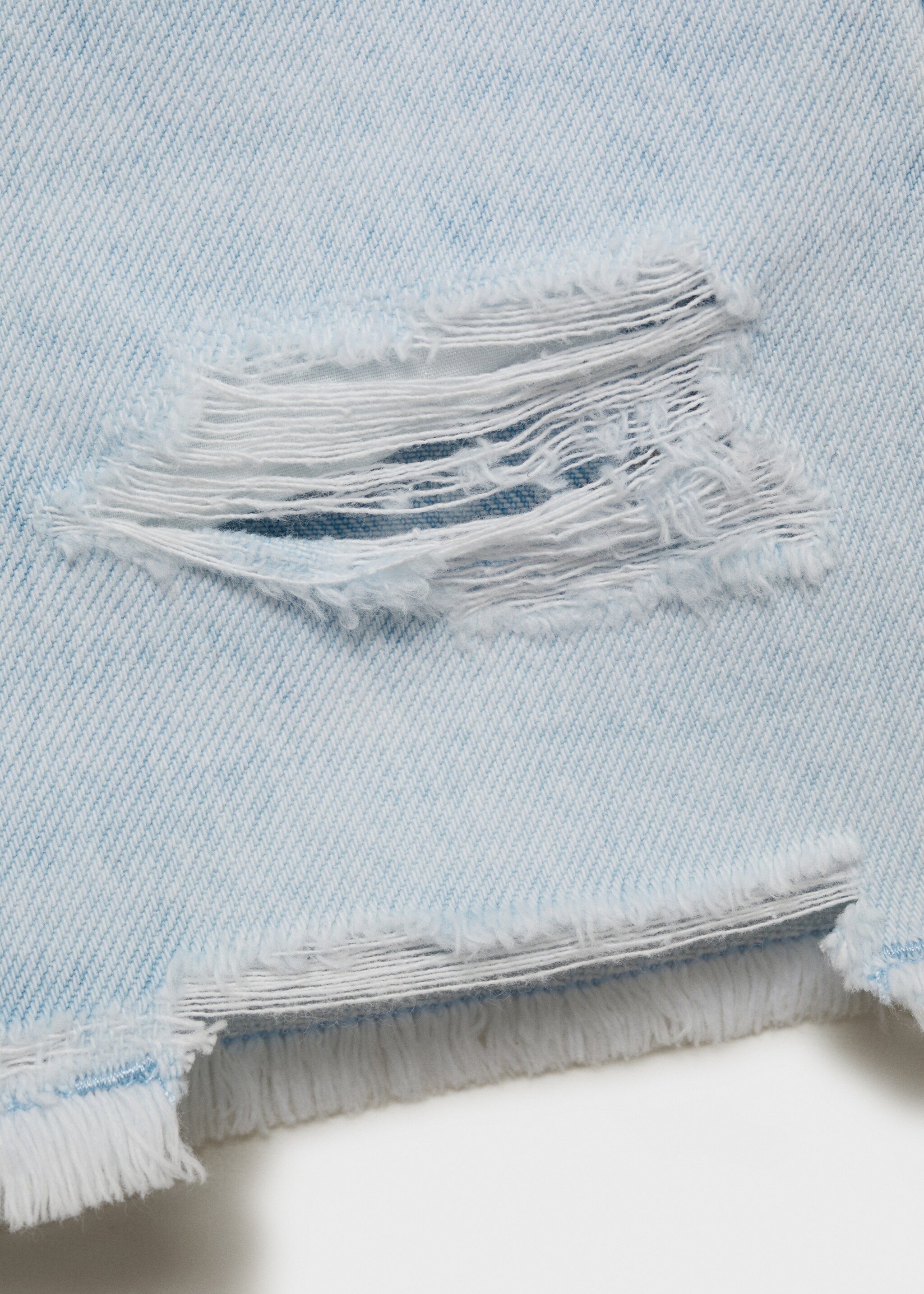 Broken denim shorts - Details of the article 0