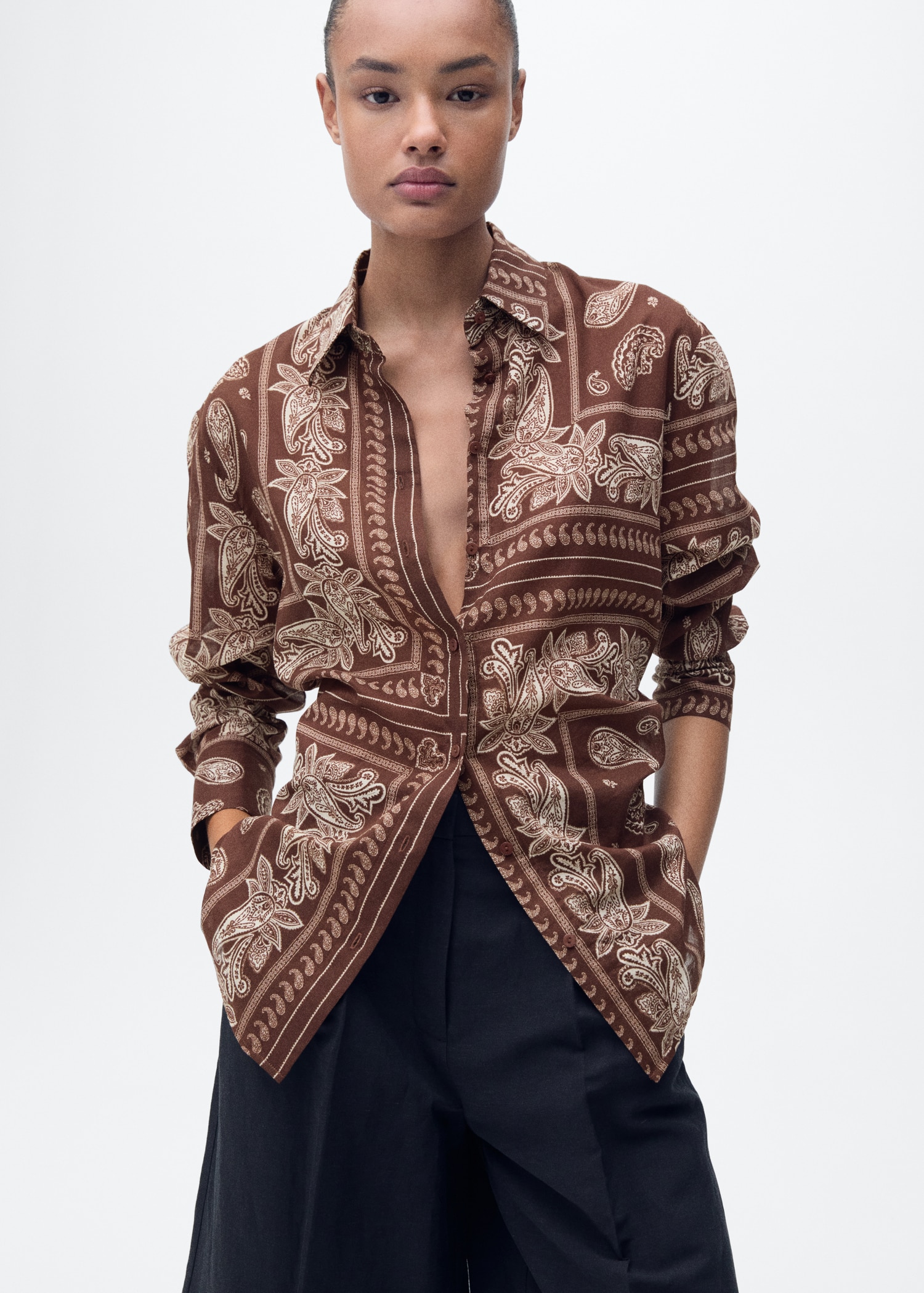 Chemise regular-fit cachemire - Main Image