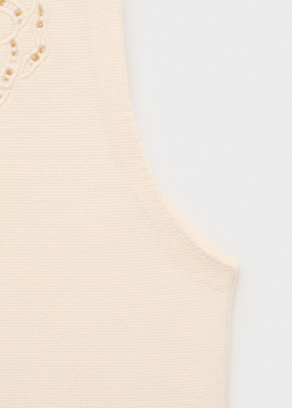 Embroidered top with lace accents - image 4