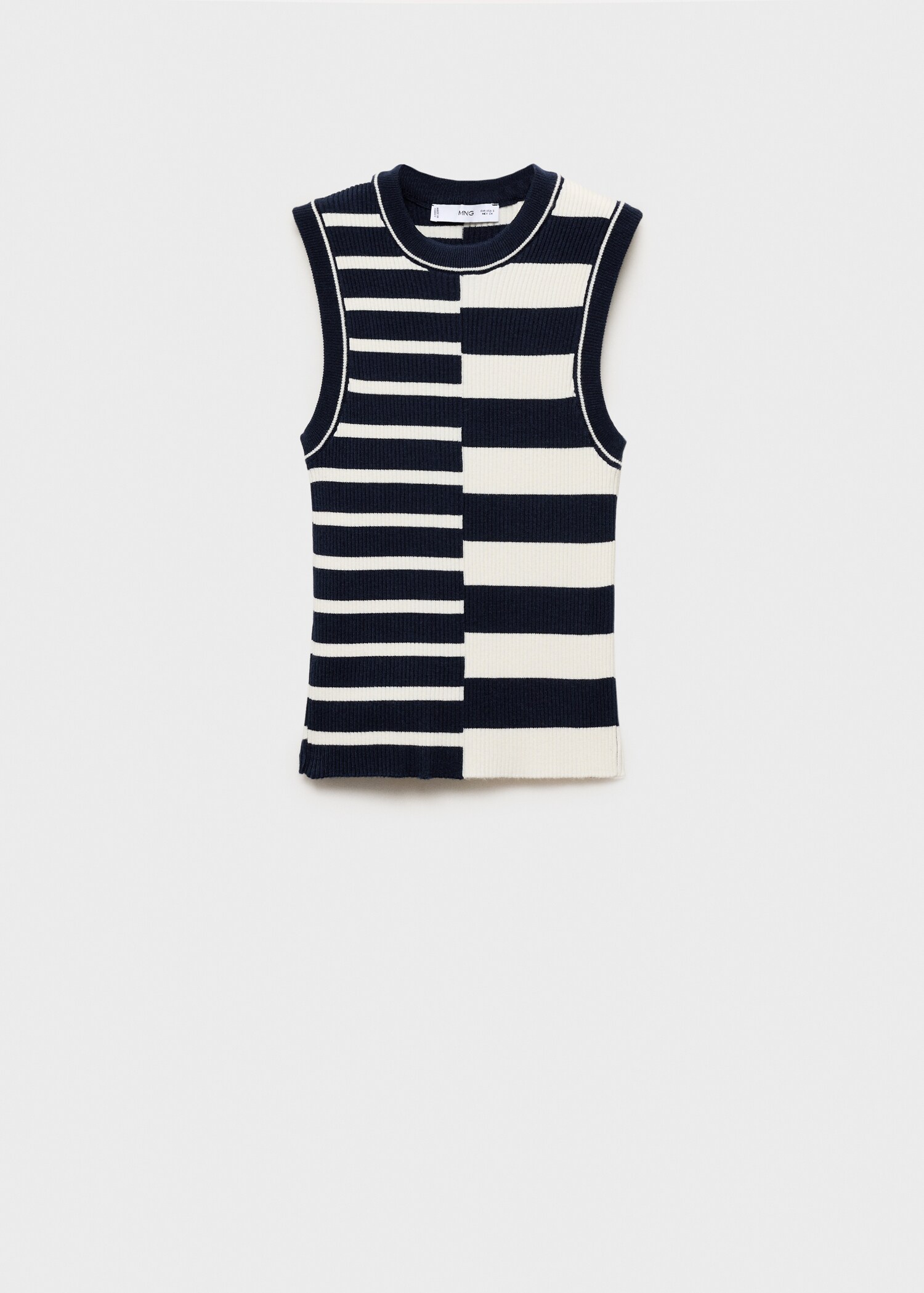 Striped knit top - Article without model