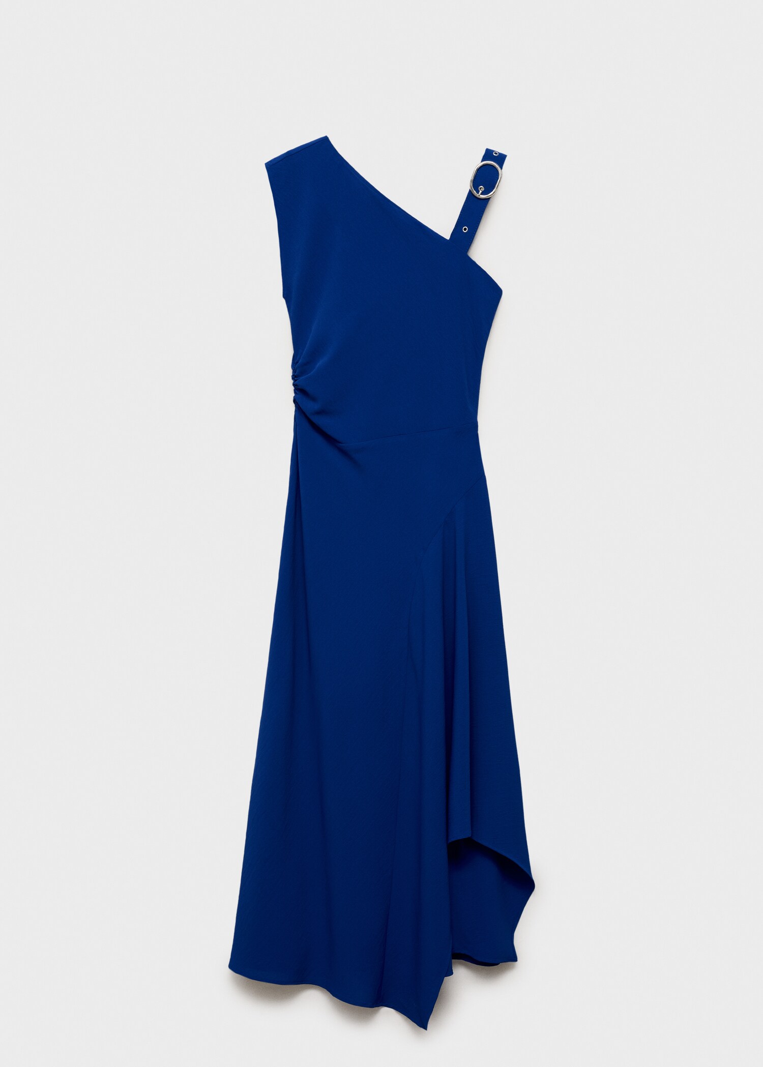 Robe asymétrique à bretelles et boucle - Article sans modèle
