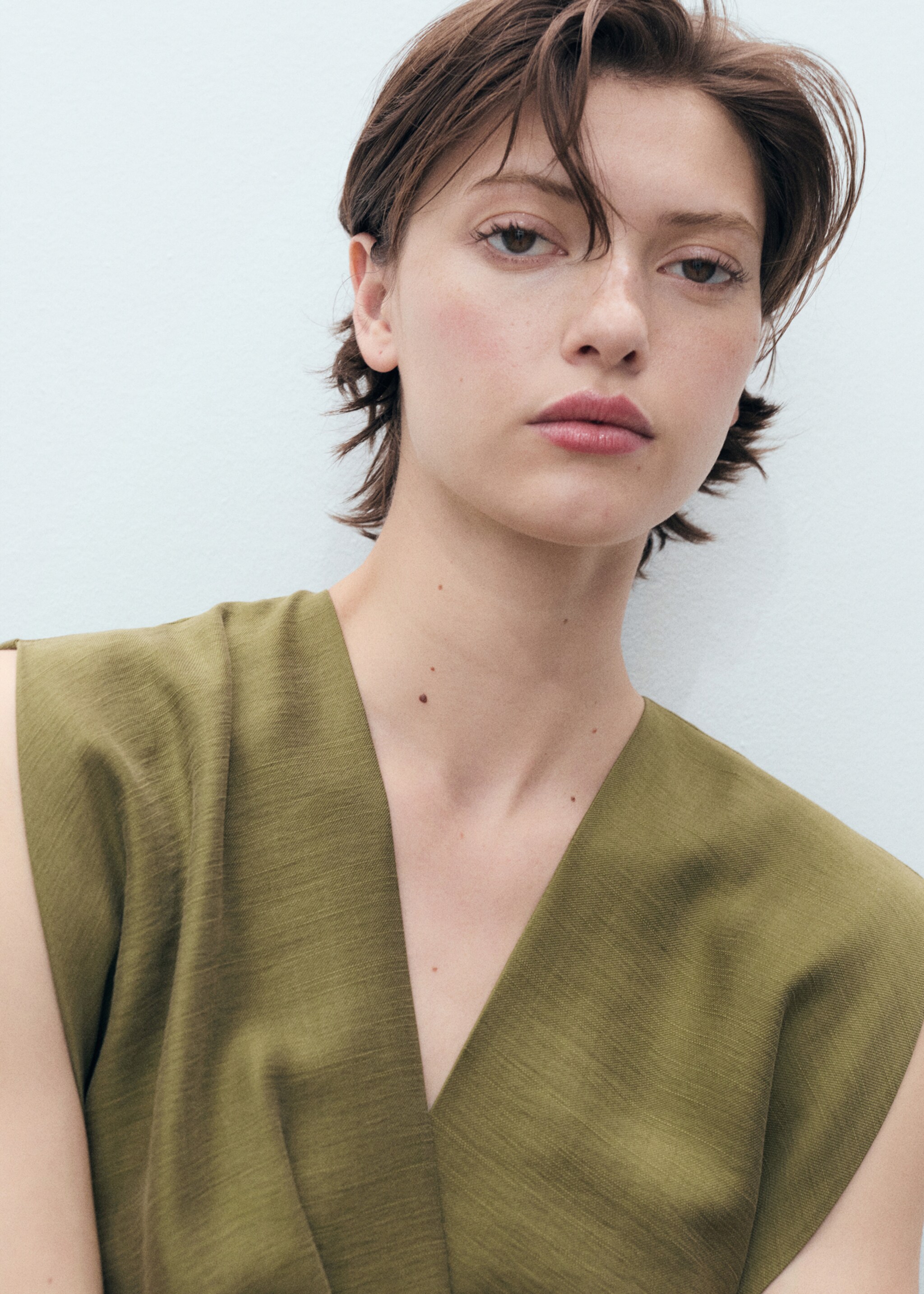 Lyocell wrap dress - Details of the article 1
