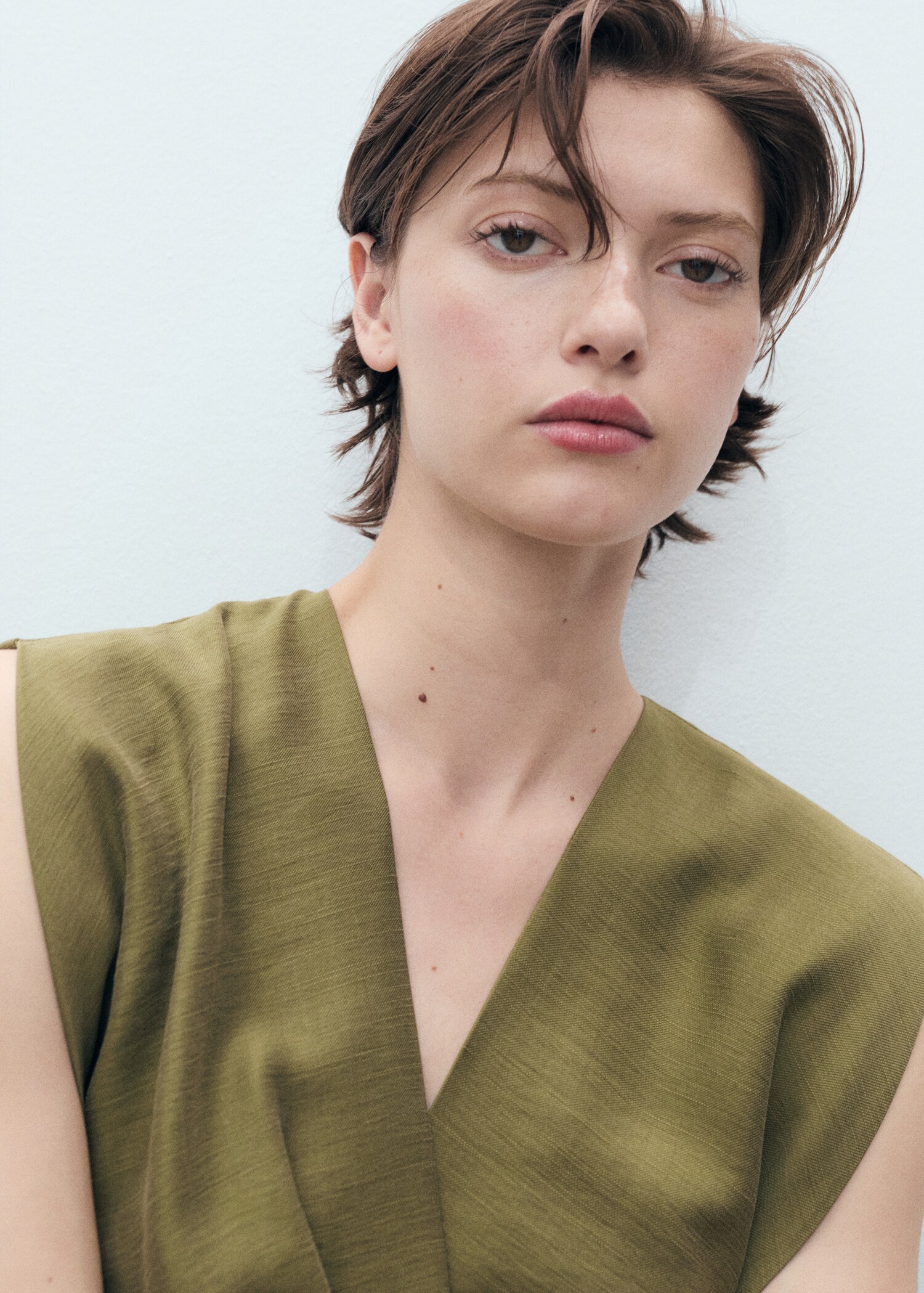 Lyocell wrap dress - Details of the article 1