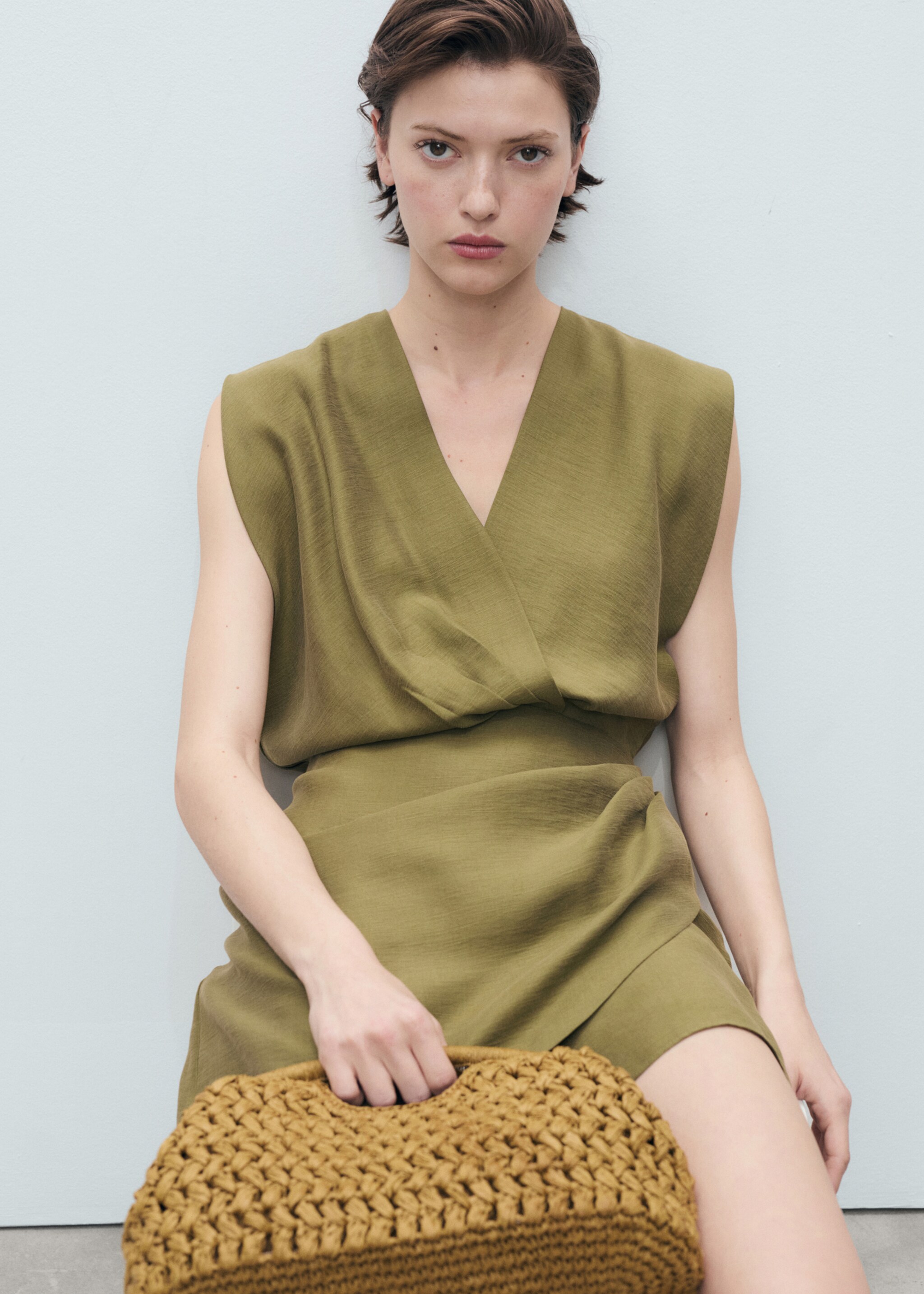 Lyocell wrap dress - Details of the article 2