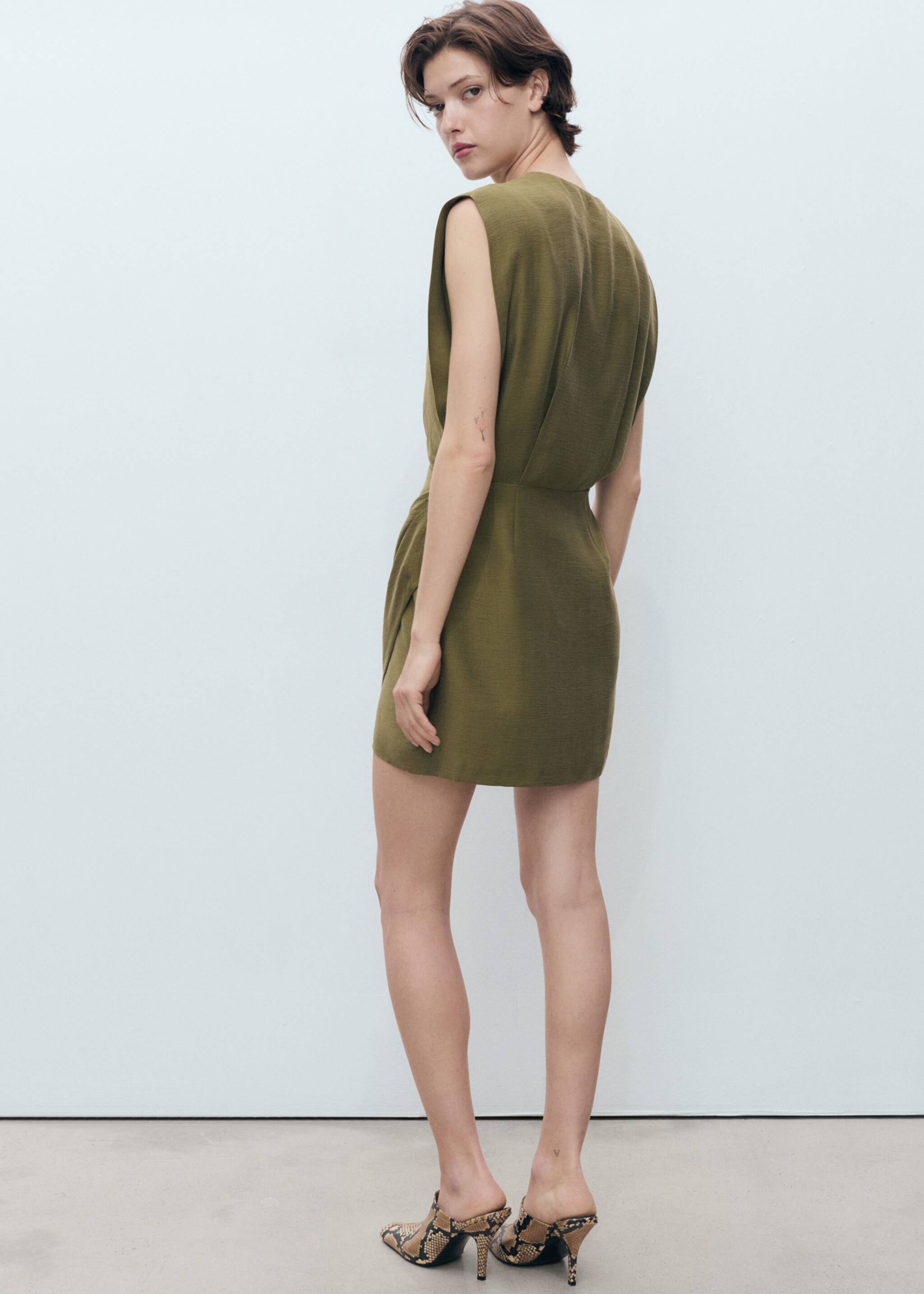 Lyocell wrap dress - Reverse of the article