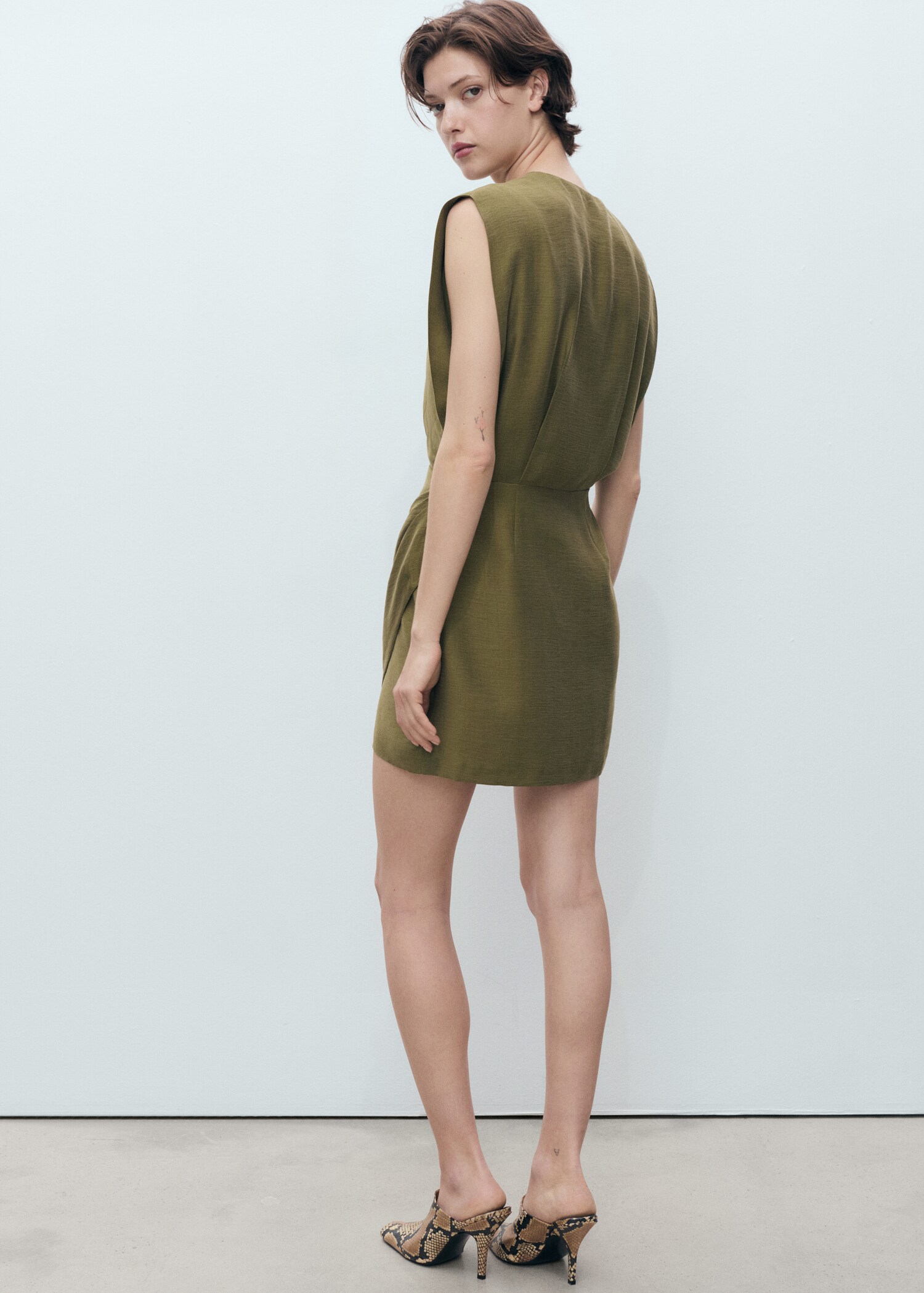 Lyocell wrap dress - Reverse of the article