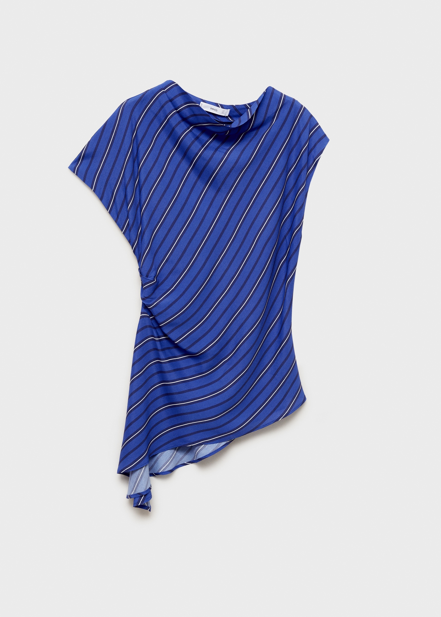 Blusa asimmetrica righe - Articolo senza modello