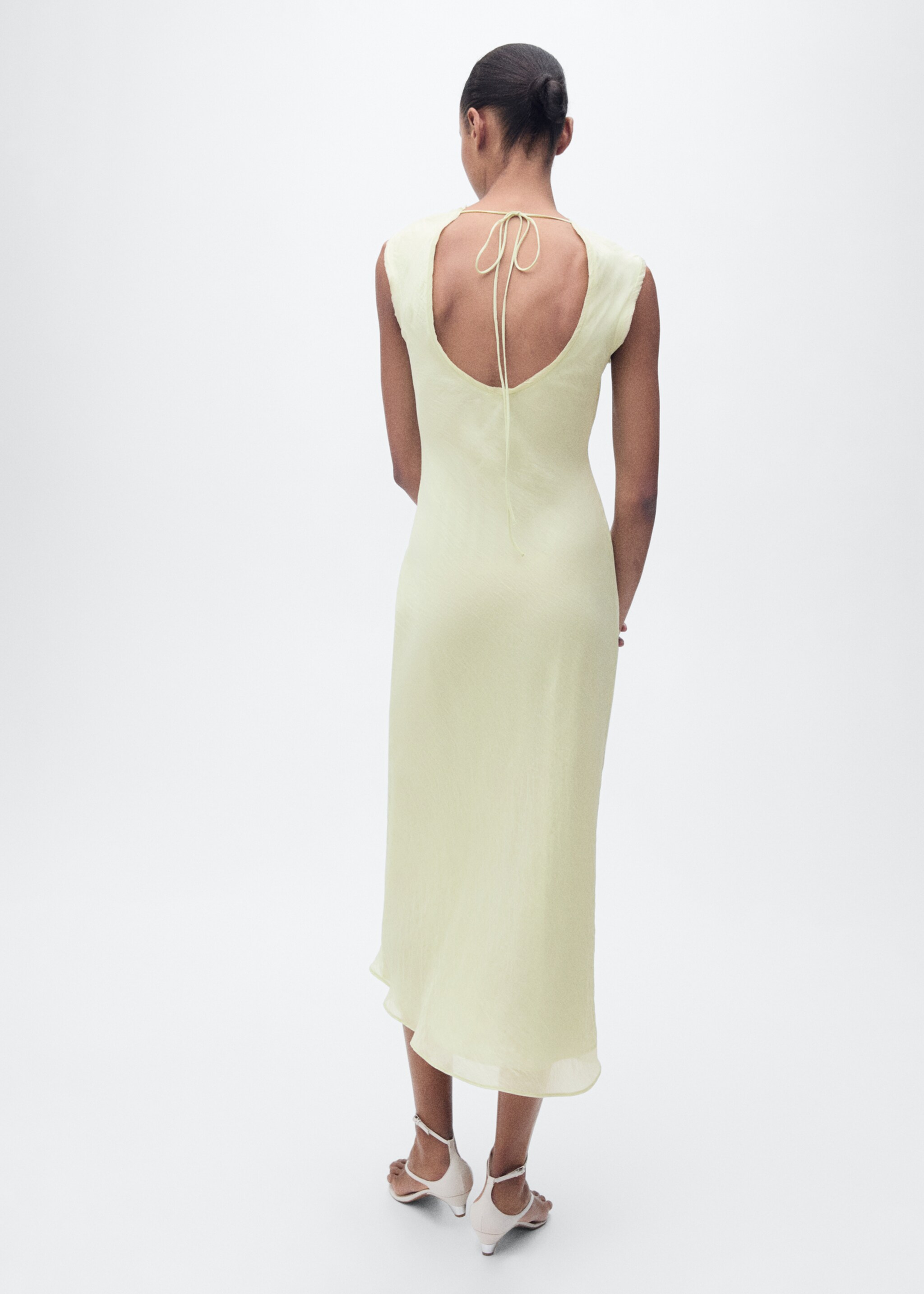 Midi-dress with wrinkled effect - Reverse of the article