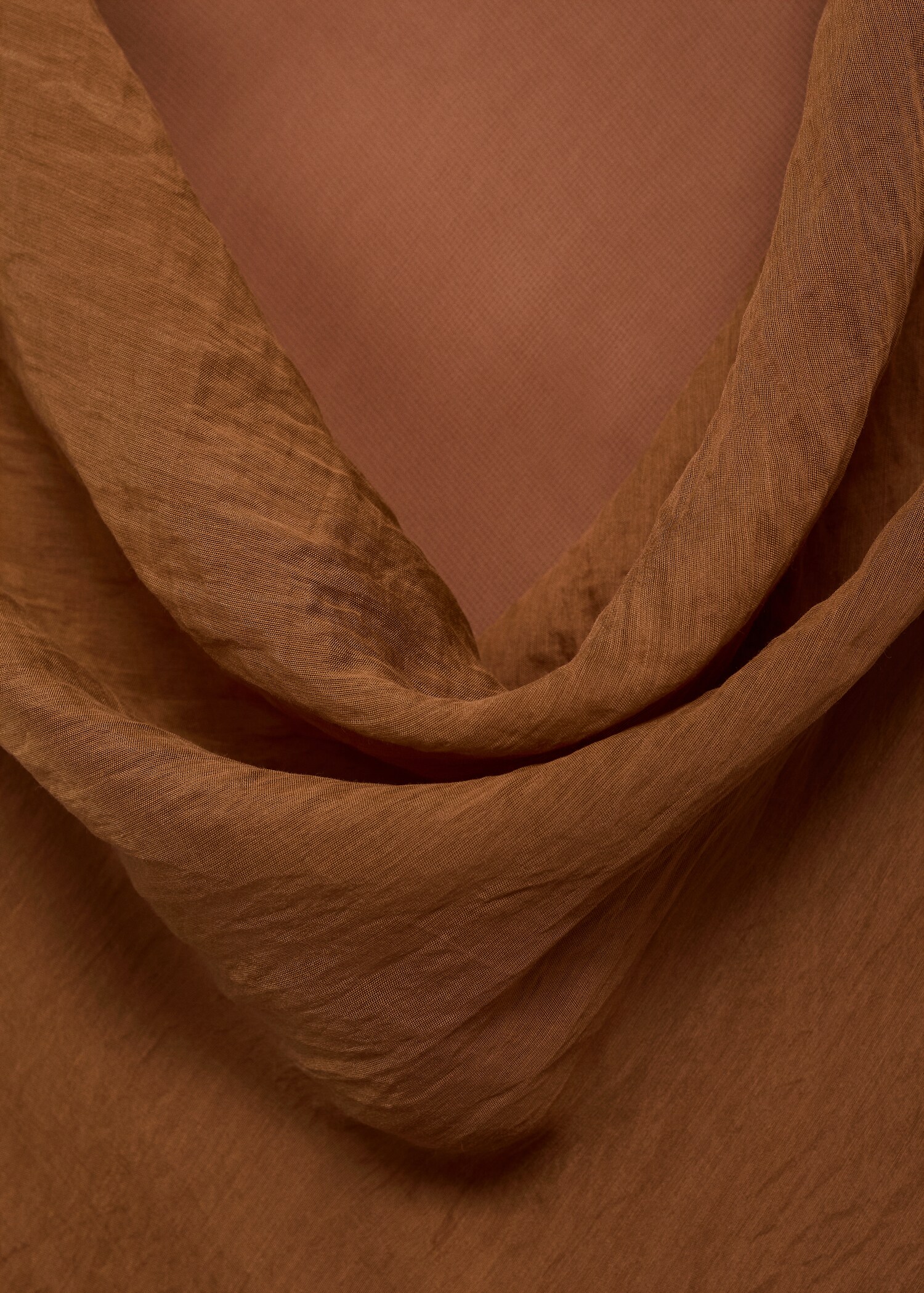 Draped-neck lyocell dress - Details of the article 8