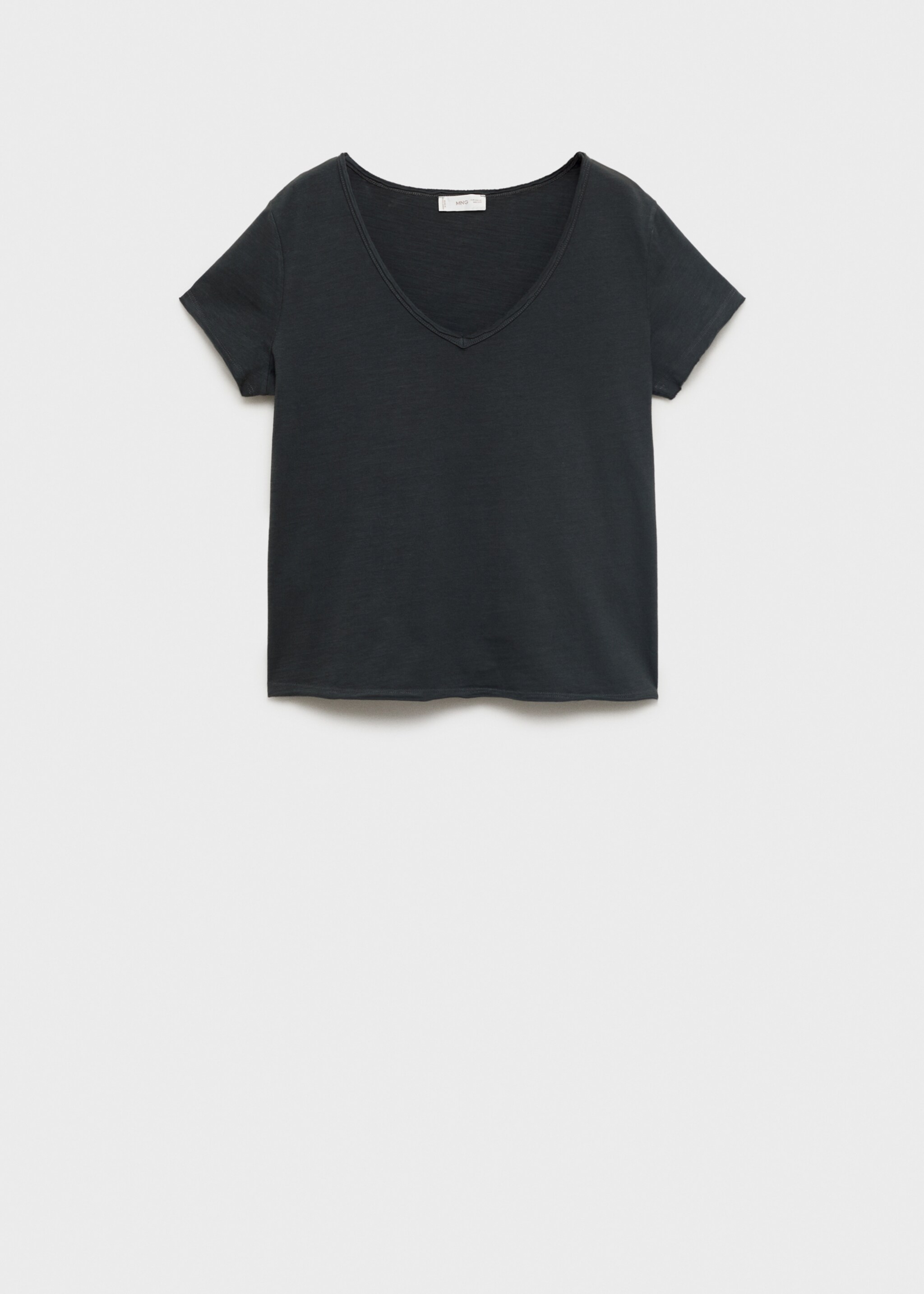 V-neck cotton T-shirt - Article without model