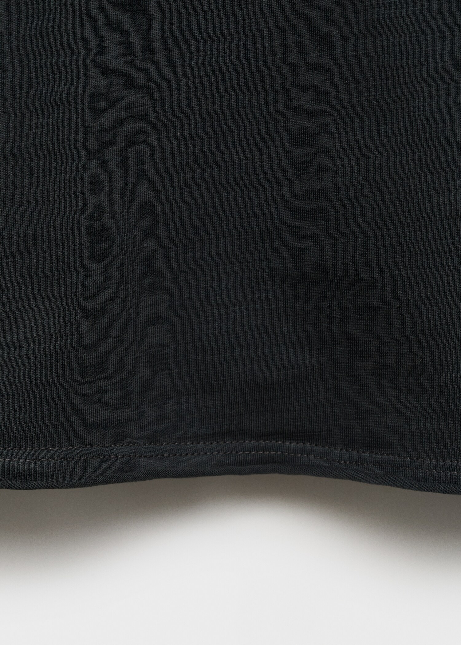 V-neck cotton T-shirt - Details of the article 0