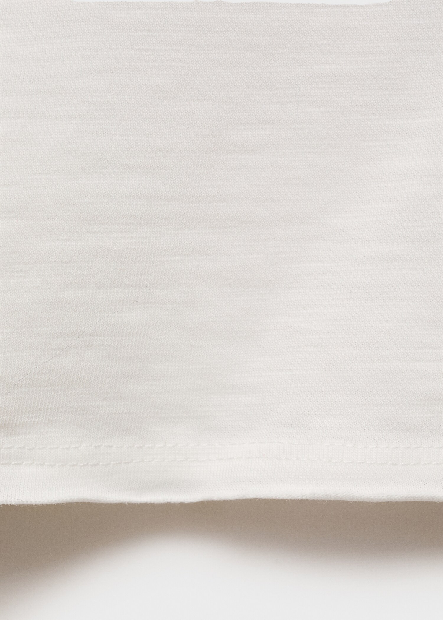 V-neck cotton T-shirt - Details of the article 0
