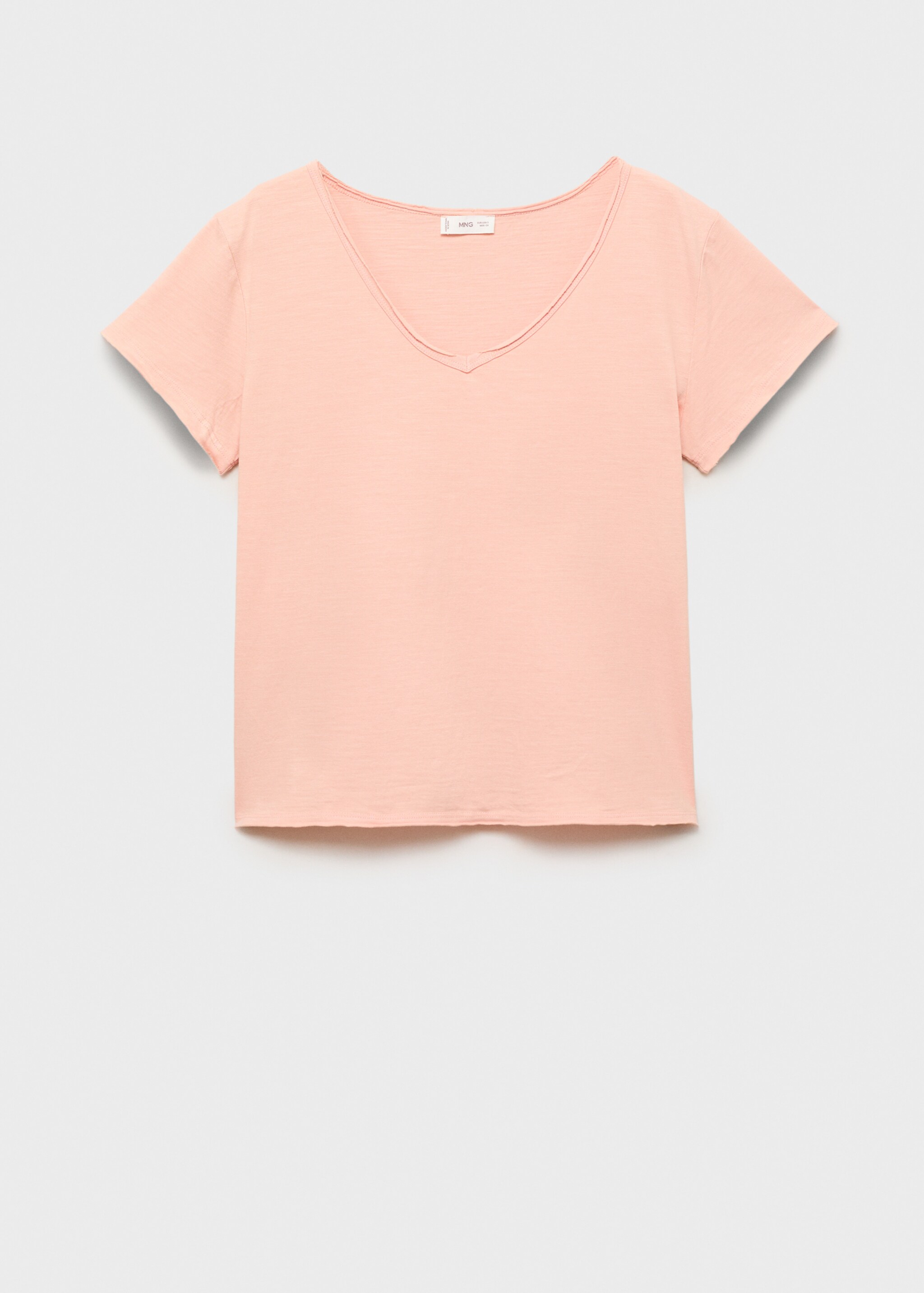 V-neck cotton T-shirt - Article without model