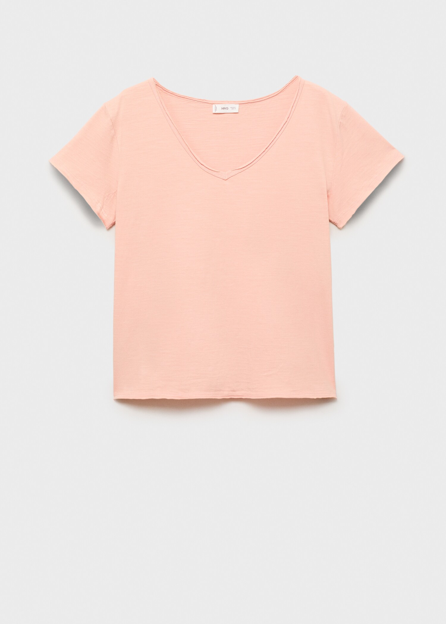 V-neck cotton T-shirt - Article without model