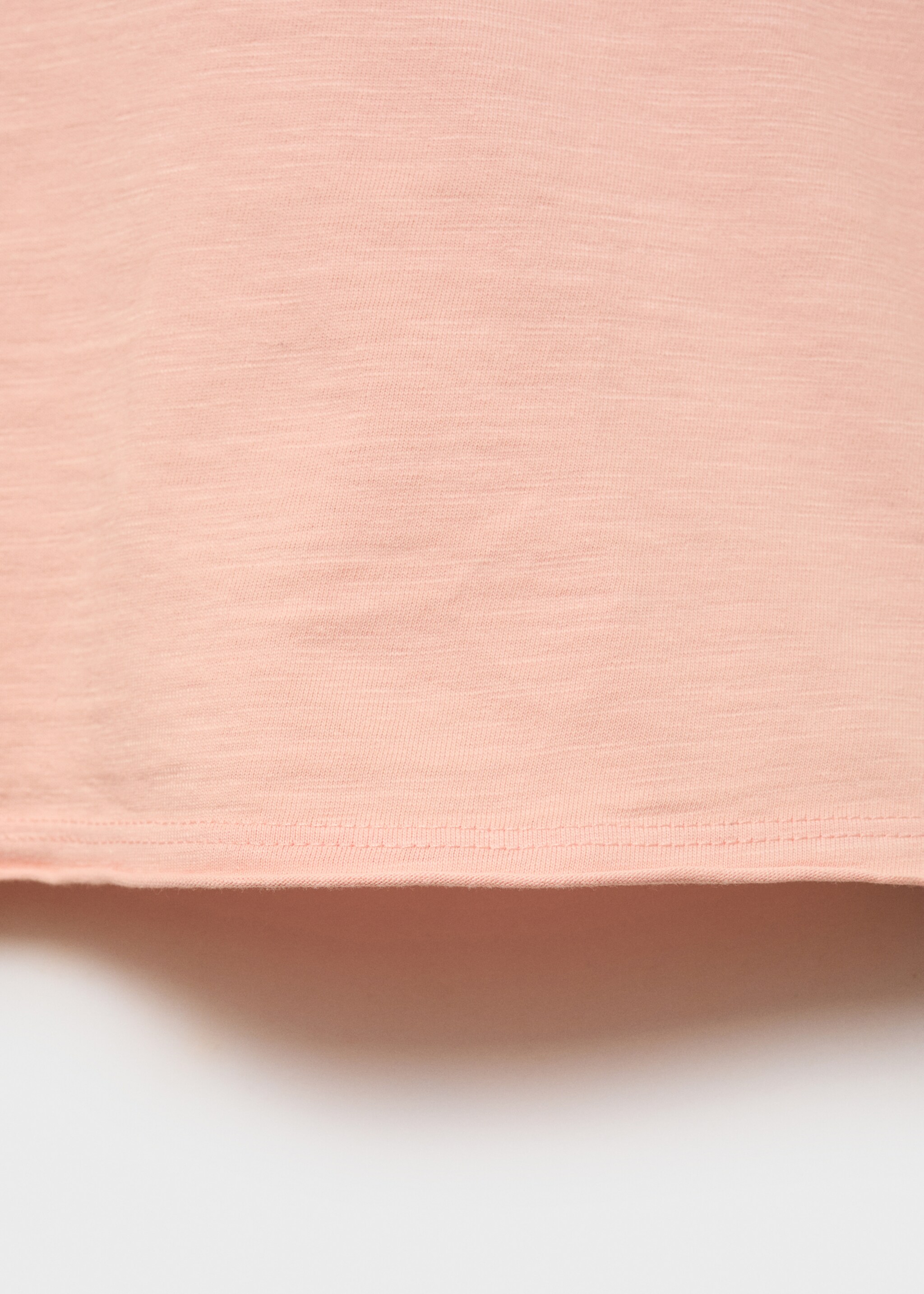 V-neck cotton T-shirt - Details of the article 0
