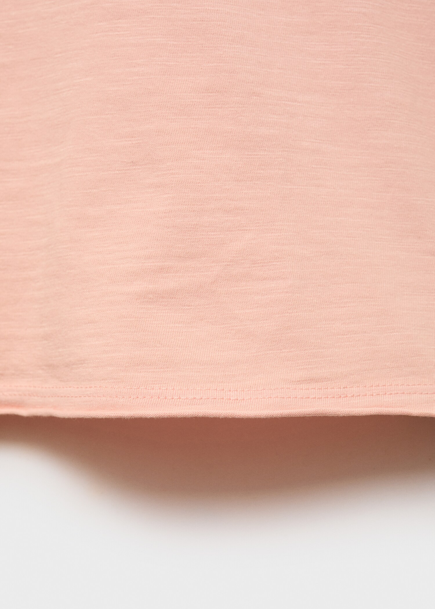 V-neck cotton T-shirt - Details of the article 0