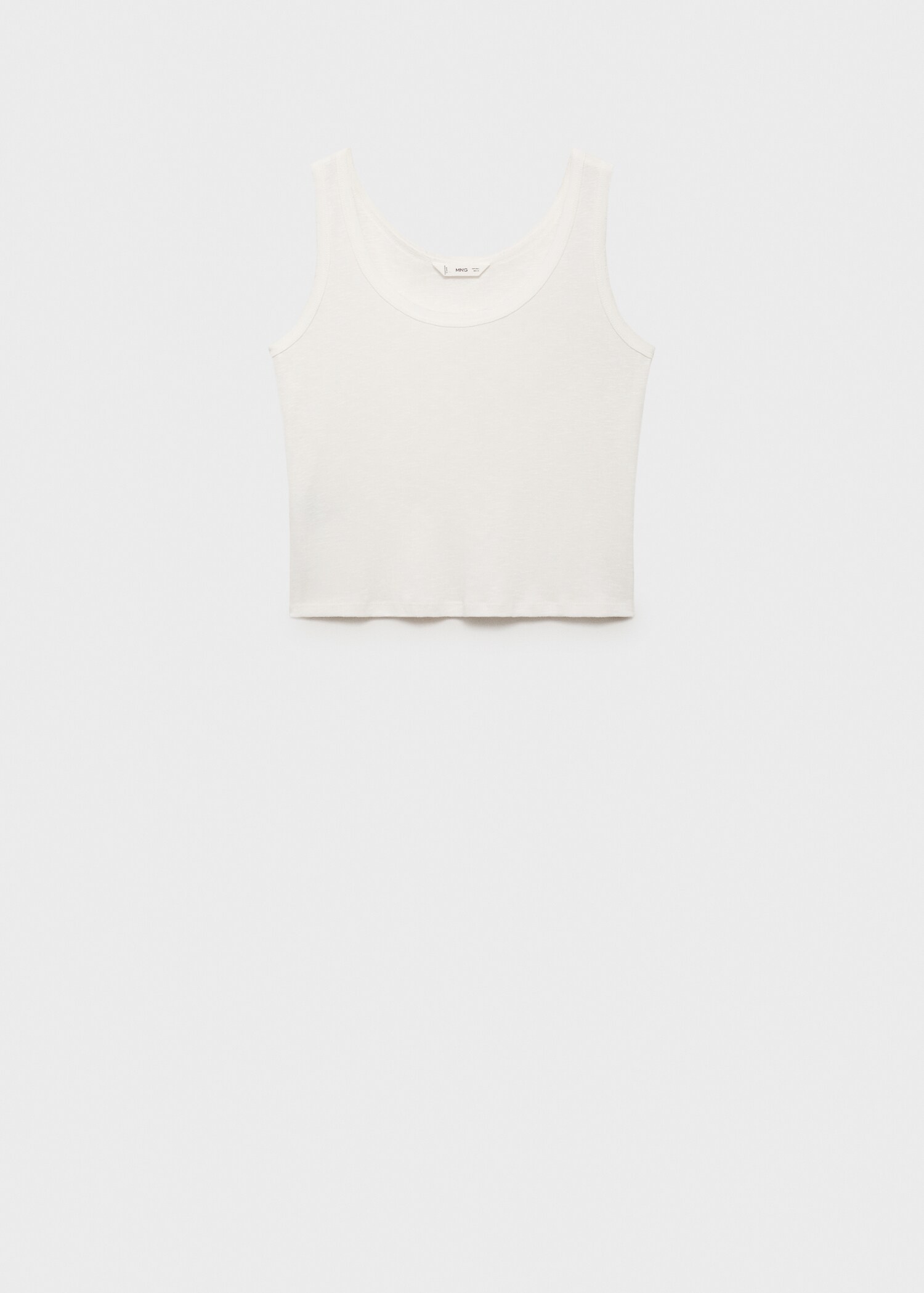 Cotton sleeveless t-shirt - Article without model
