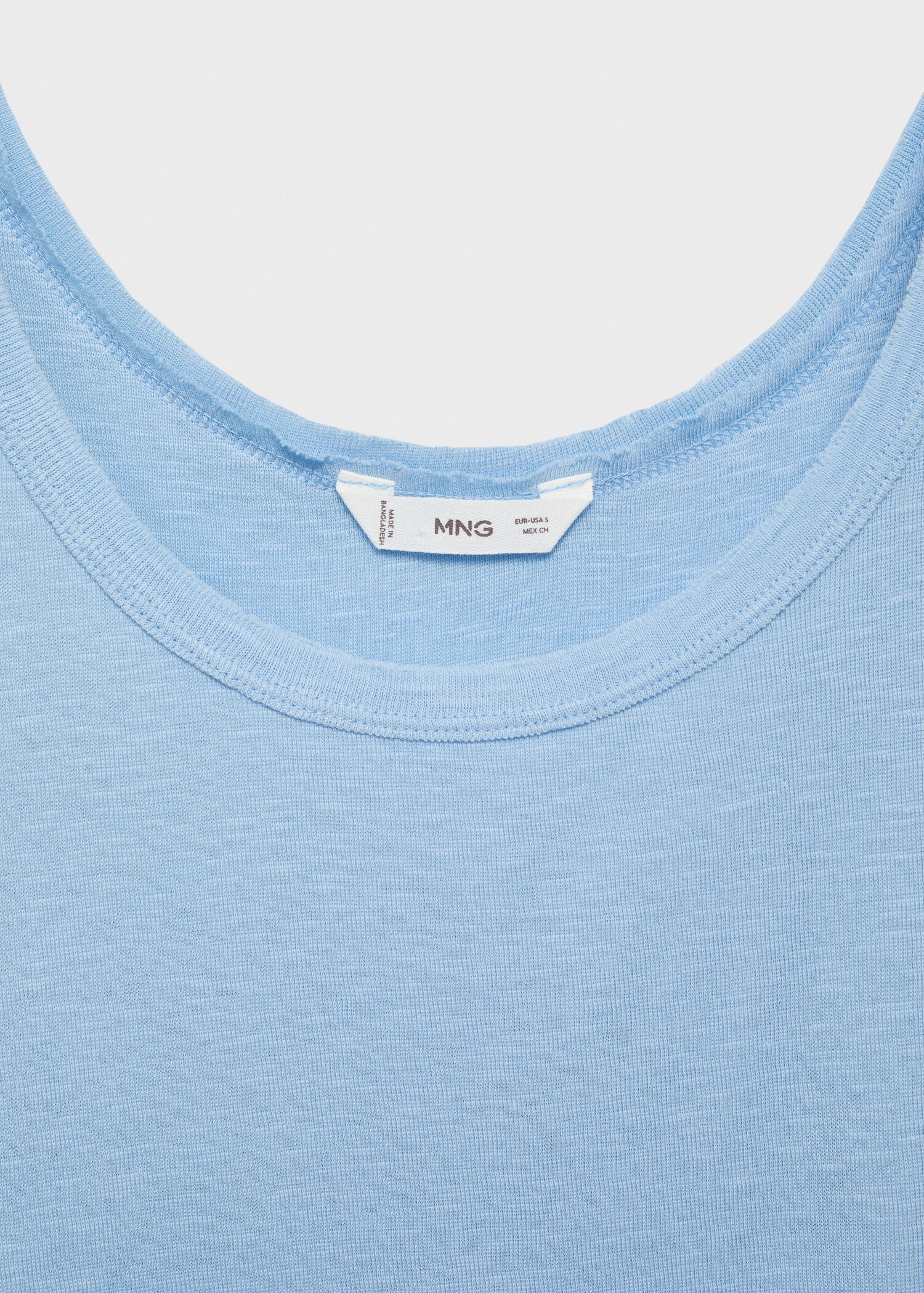 Cotton sleeveless t-shirt - Details of the article 8