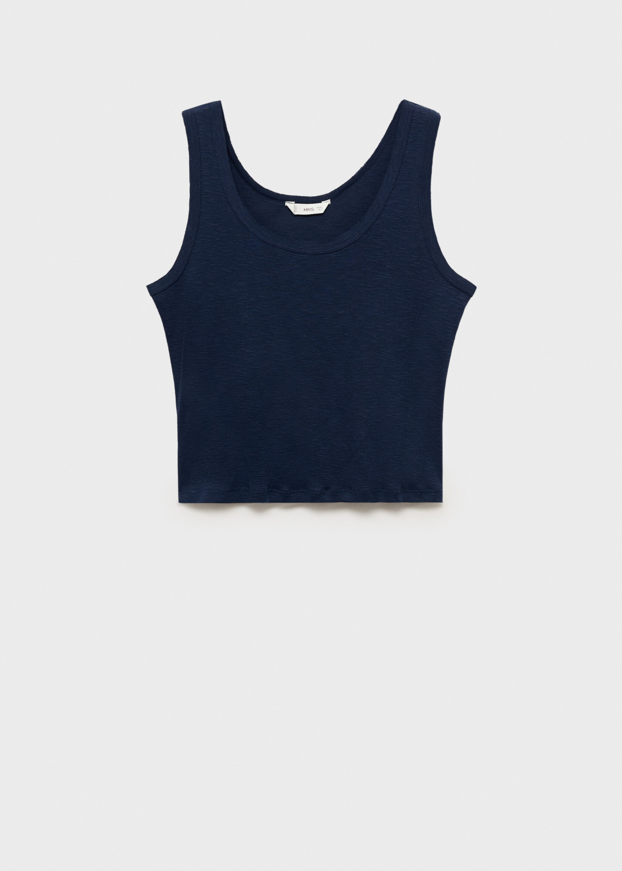 Cotton sleeveless t-shirt - Article without model