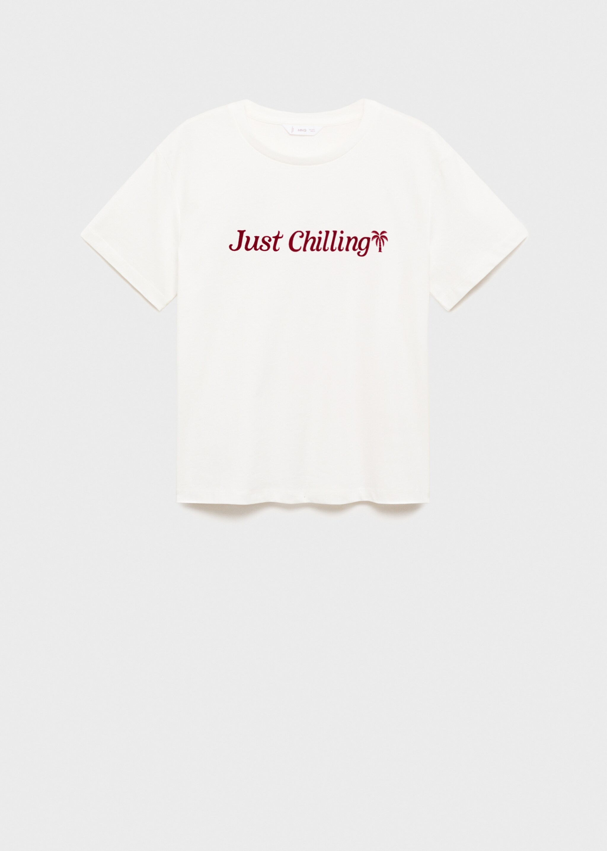 T-shirt message floqué - Article sans modèle