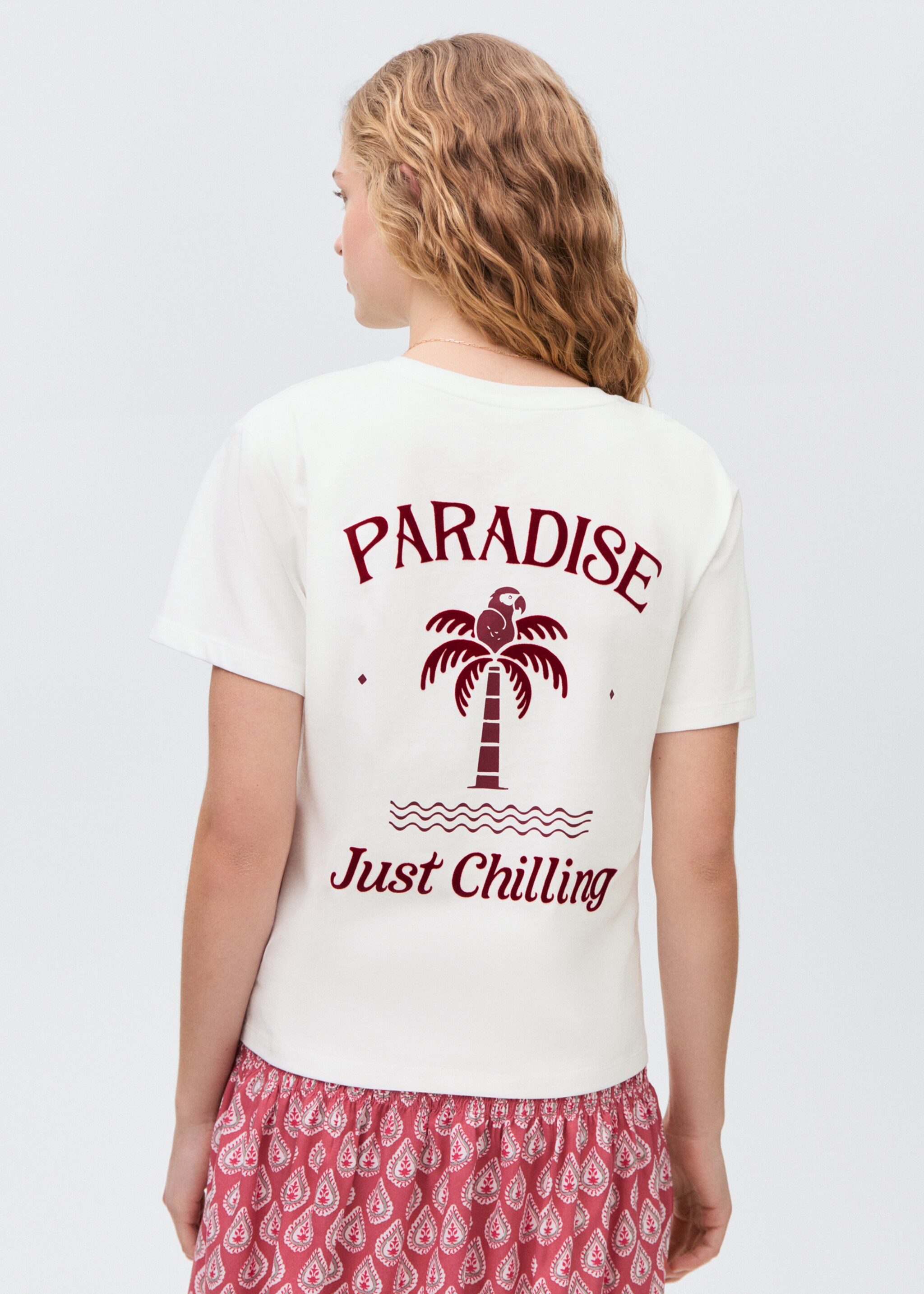 T-shirt message floqué - Verso de l’article
