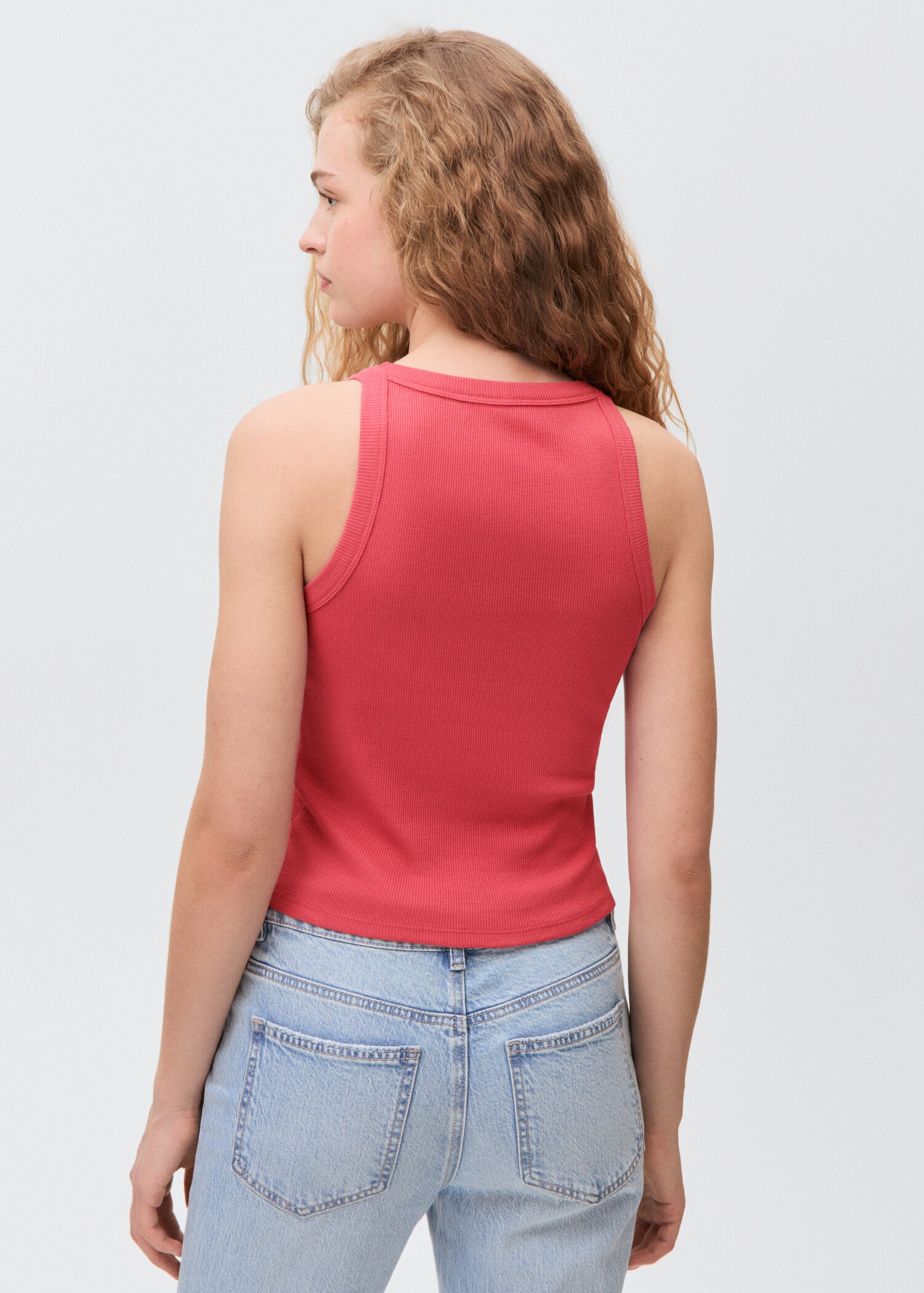 Printed crop top - Reverse of the article