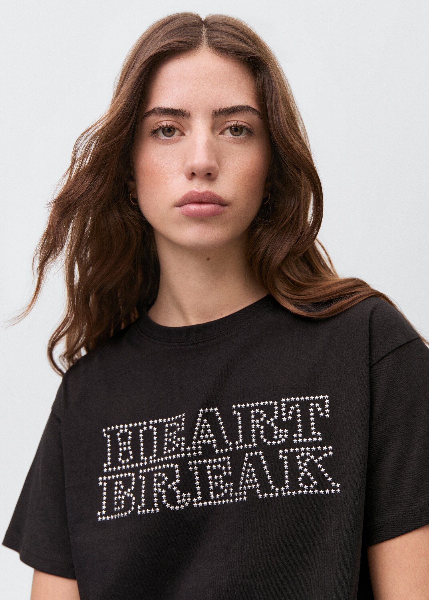 Studs message t-shirt - Details of the article 1
